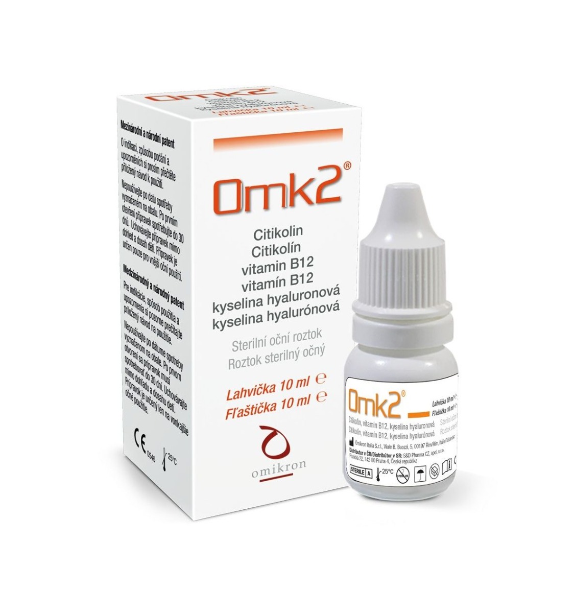 OMK2 Sterilní oční roztok lahvička 10 ml OMK2