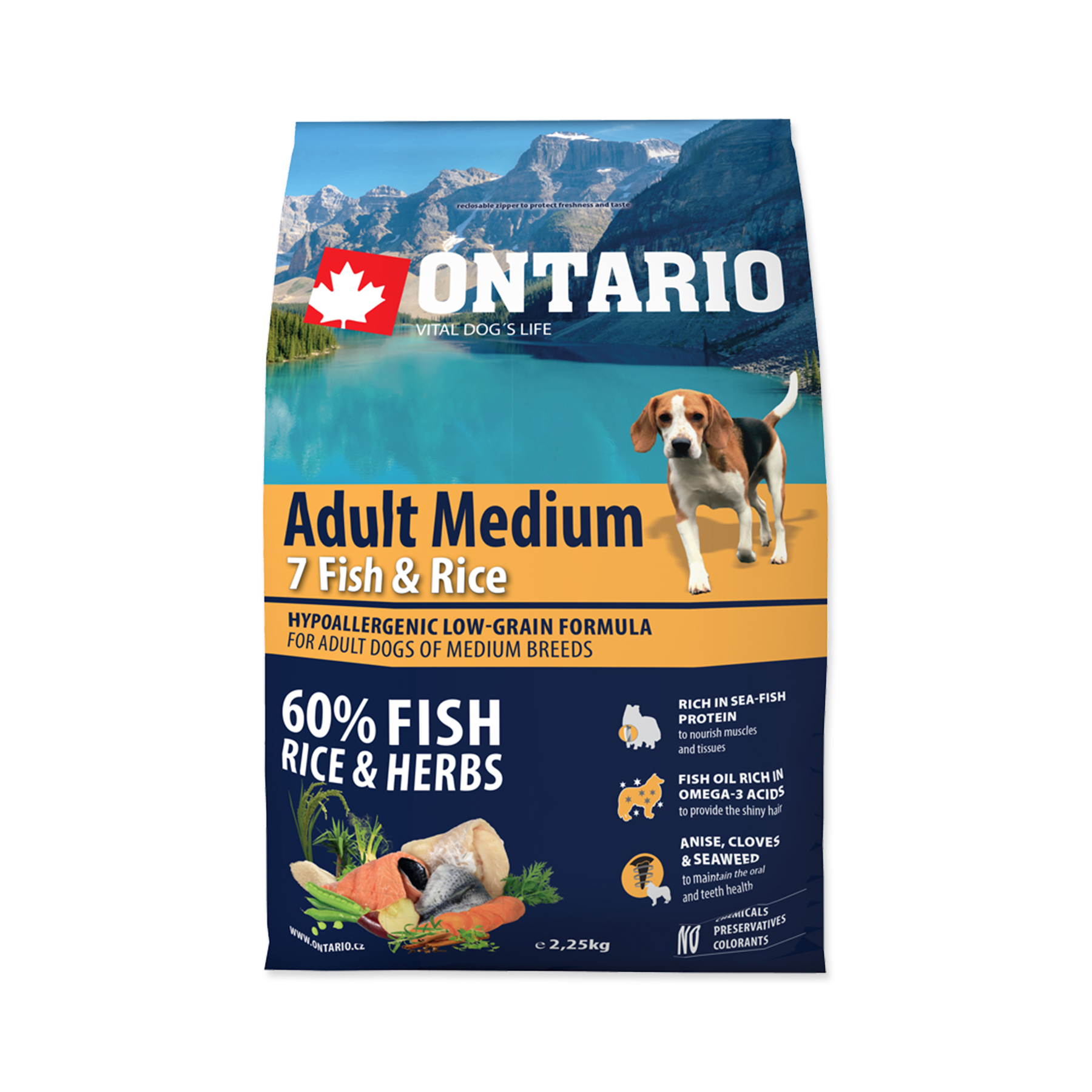 Ontario Adult Medium Fish&Rice granule 2