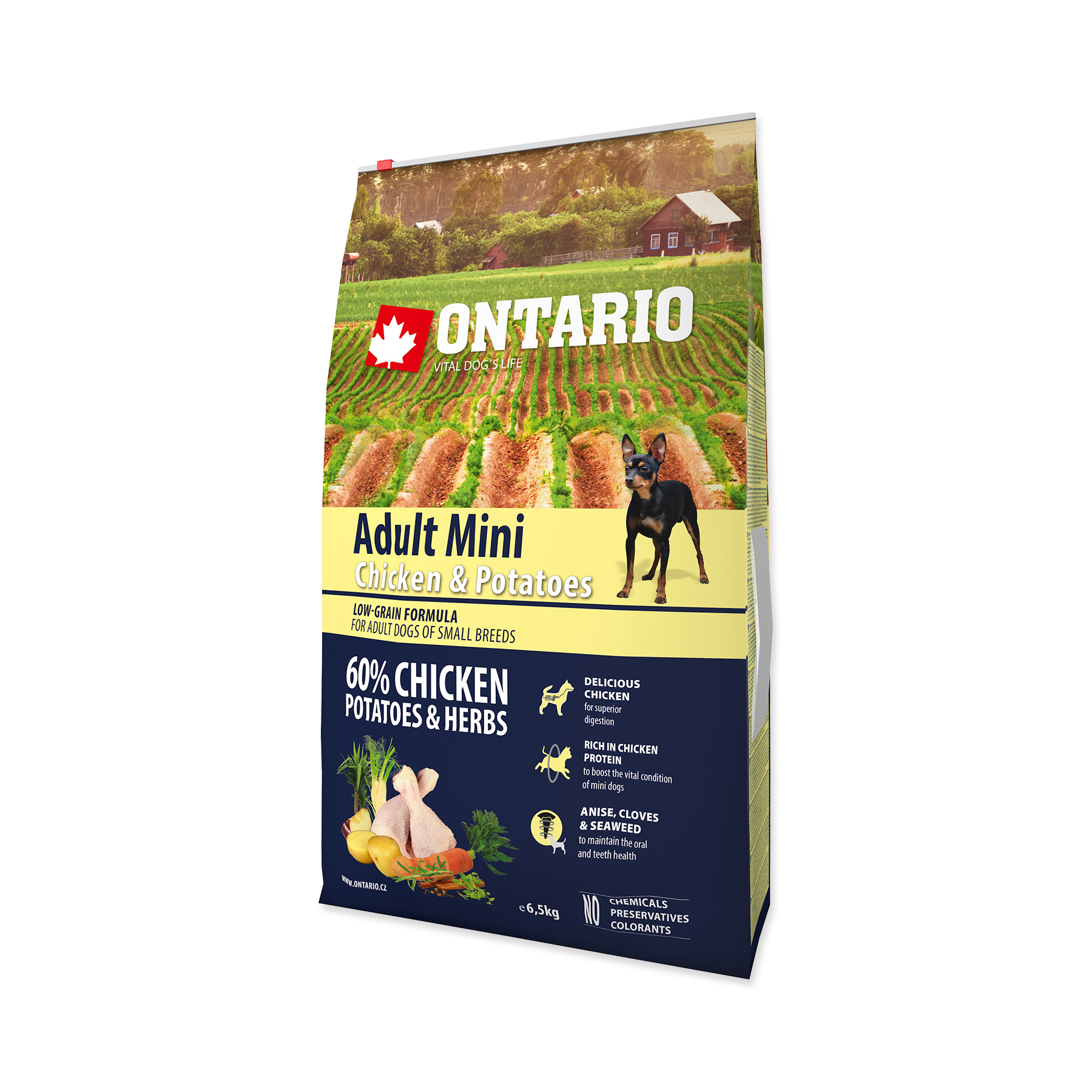 Ontario Adult Mini Chicken & Potatoes granule 6