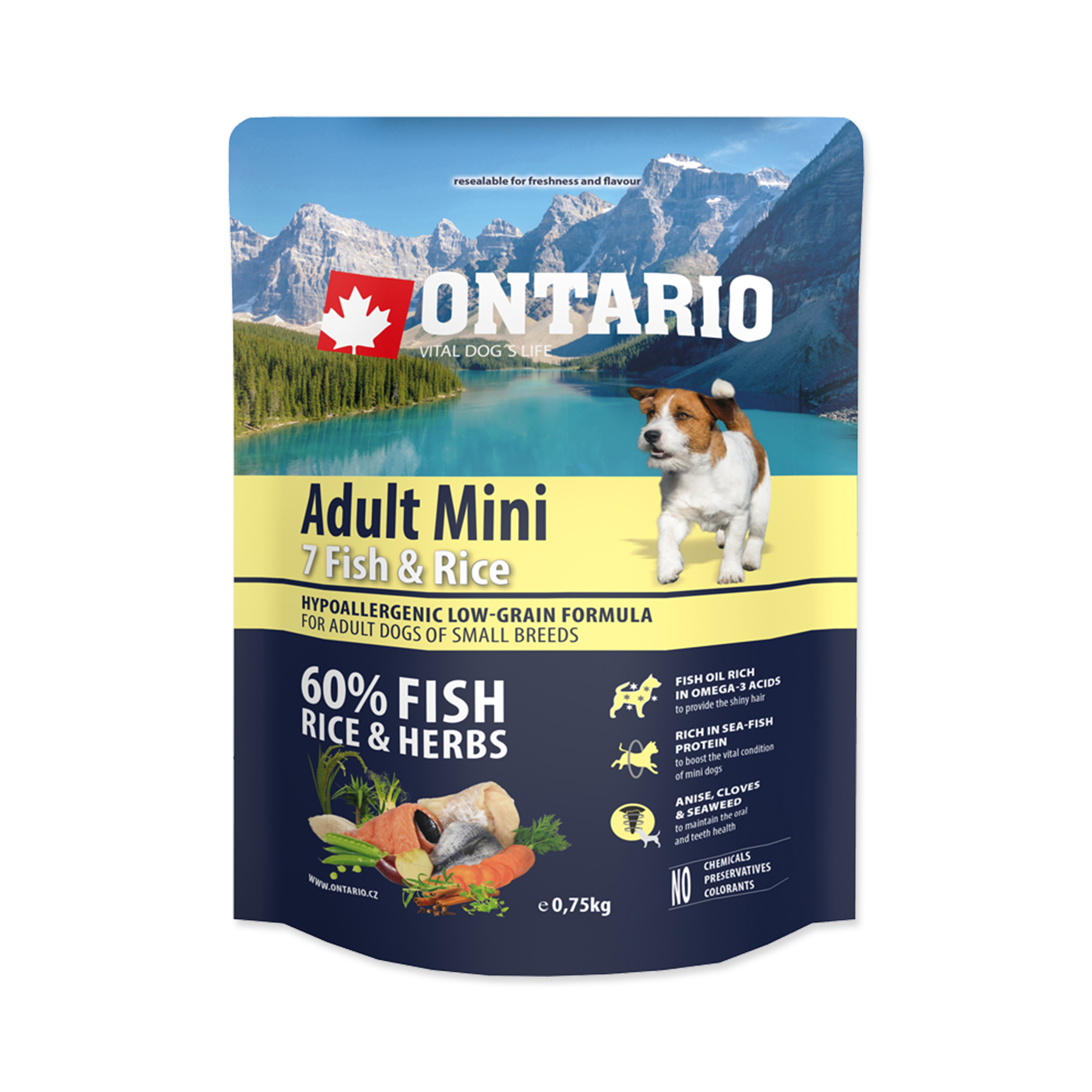 Ontario Adult Mini Fish&Rice granule 0