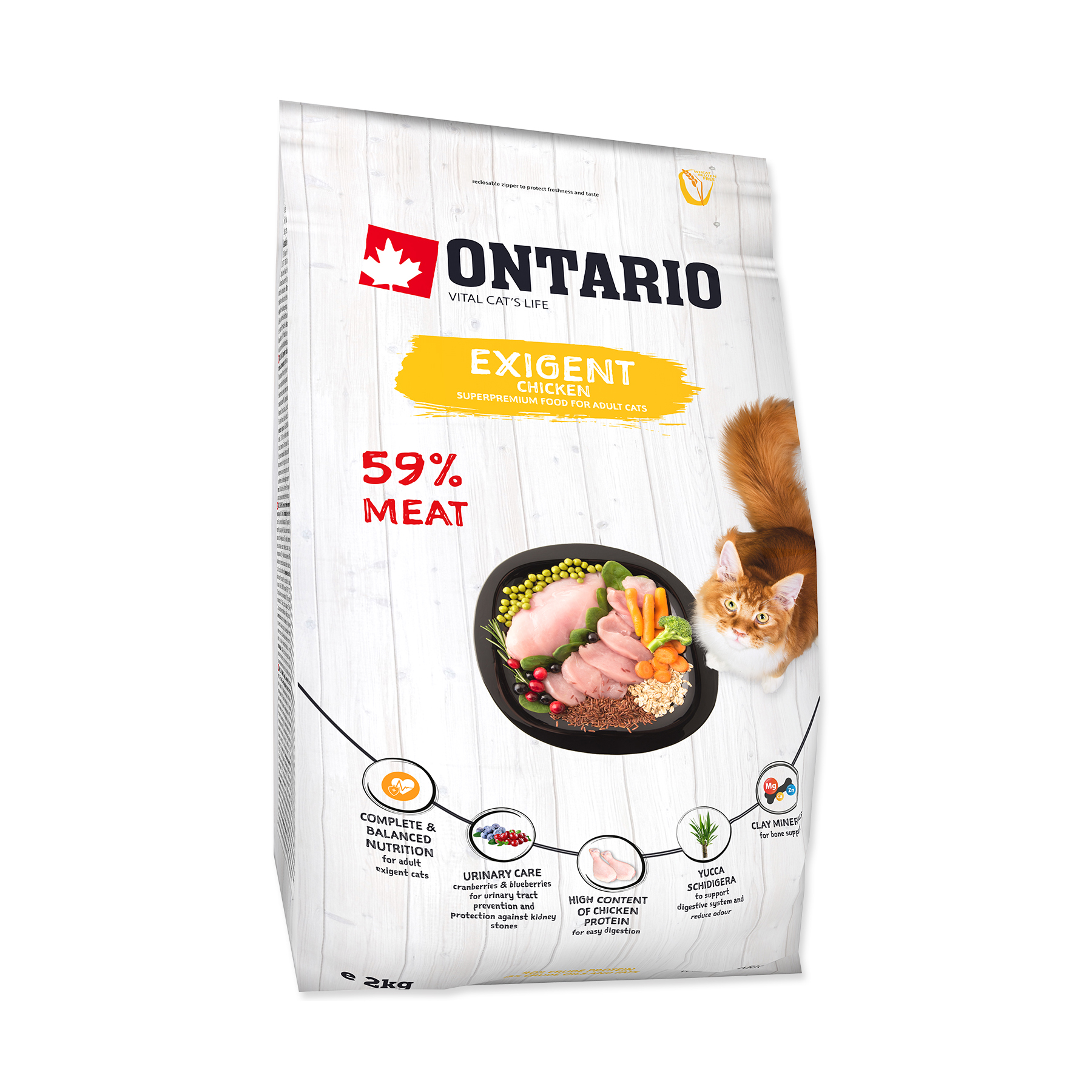 Ontario Cat Exigent granule 2 kg Ontario