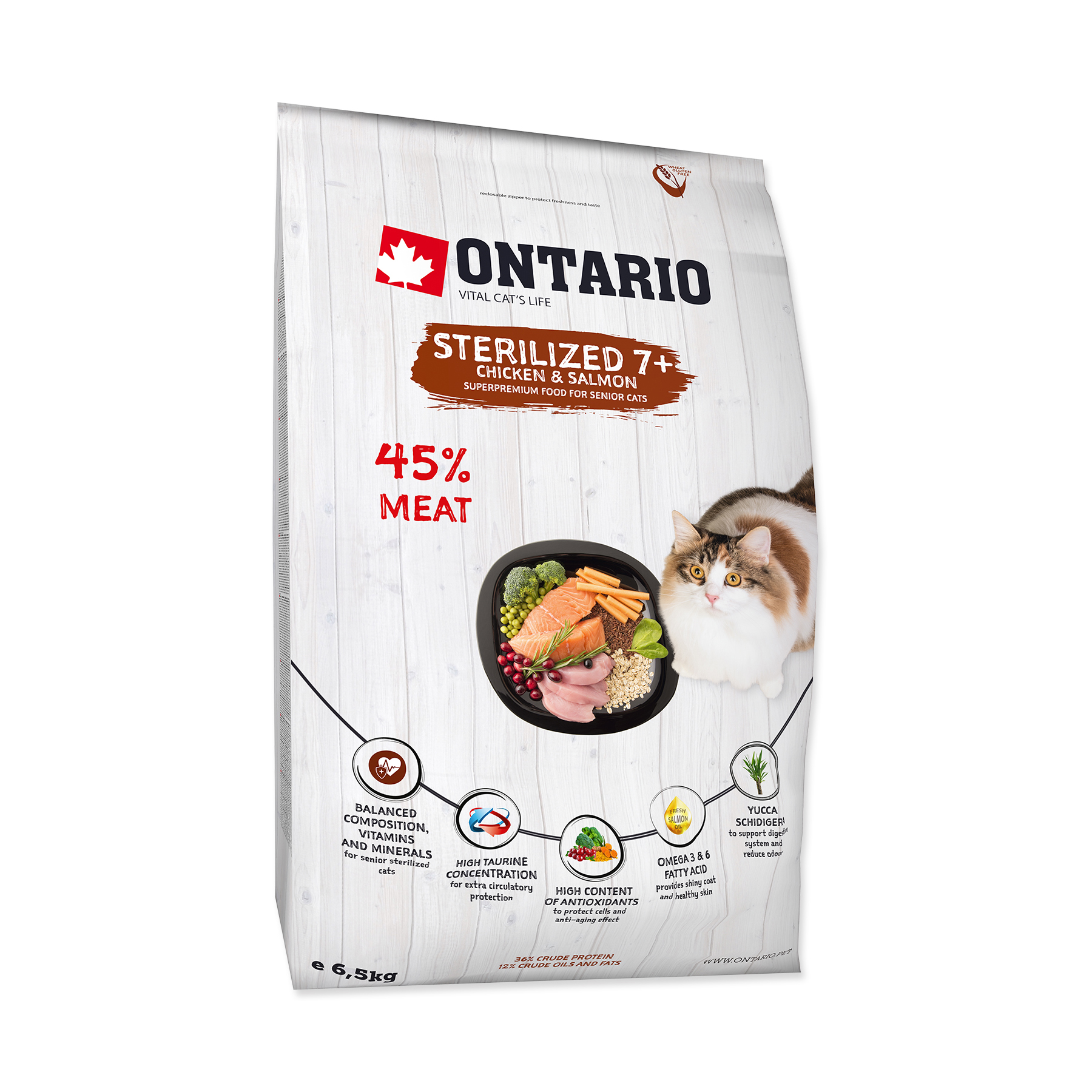Ontario Cat Sterilised 7+ granule 6