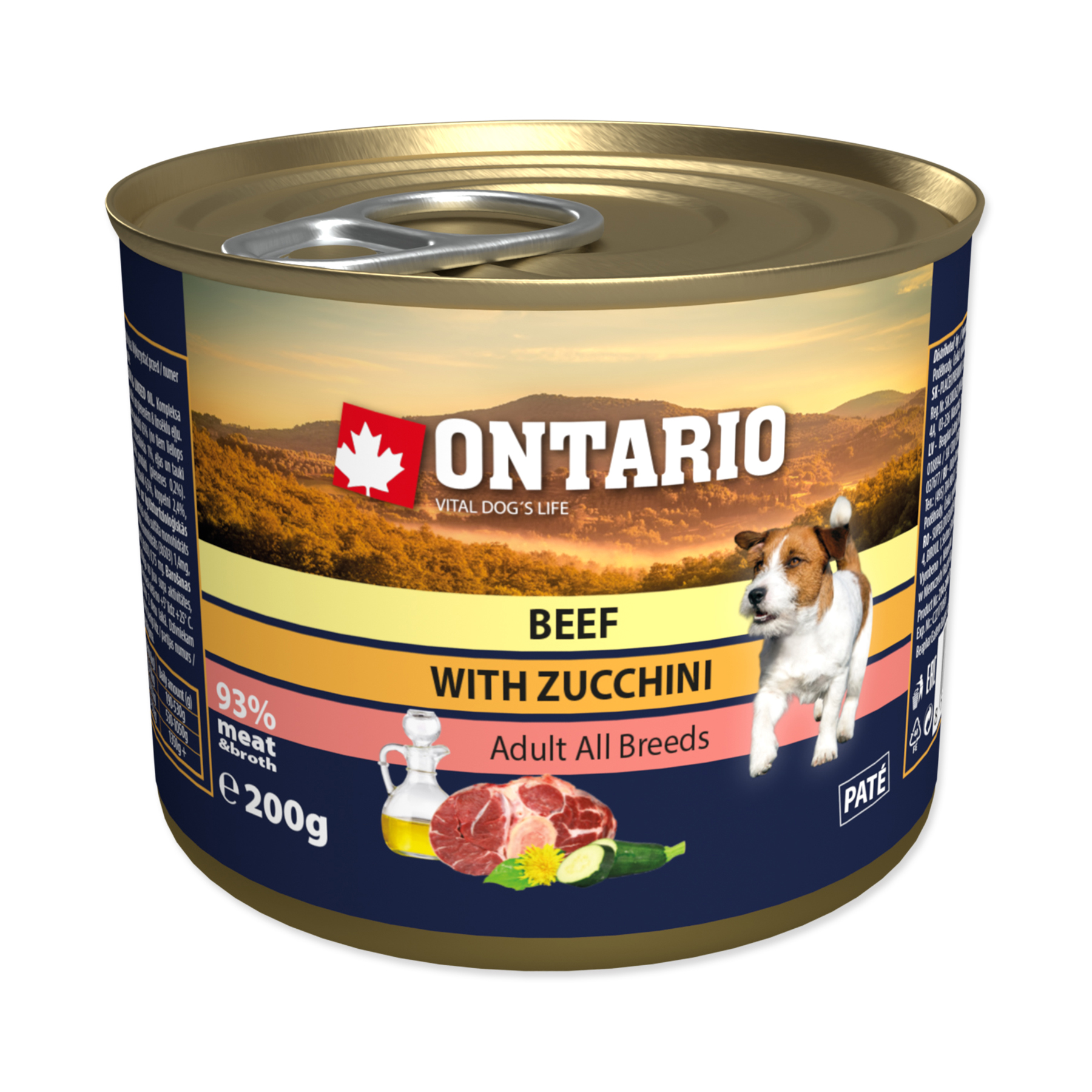 Ontario Hovězí s cuketou konzerva 200 g Ontario