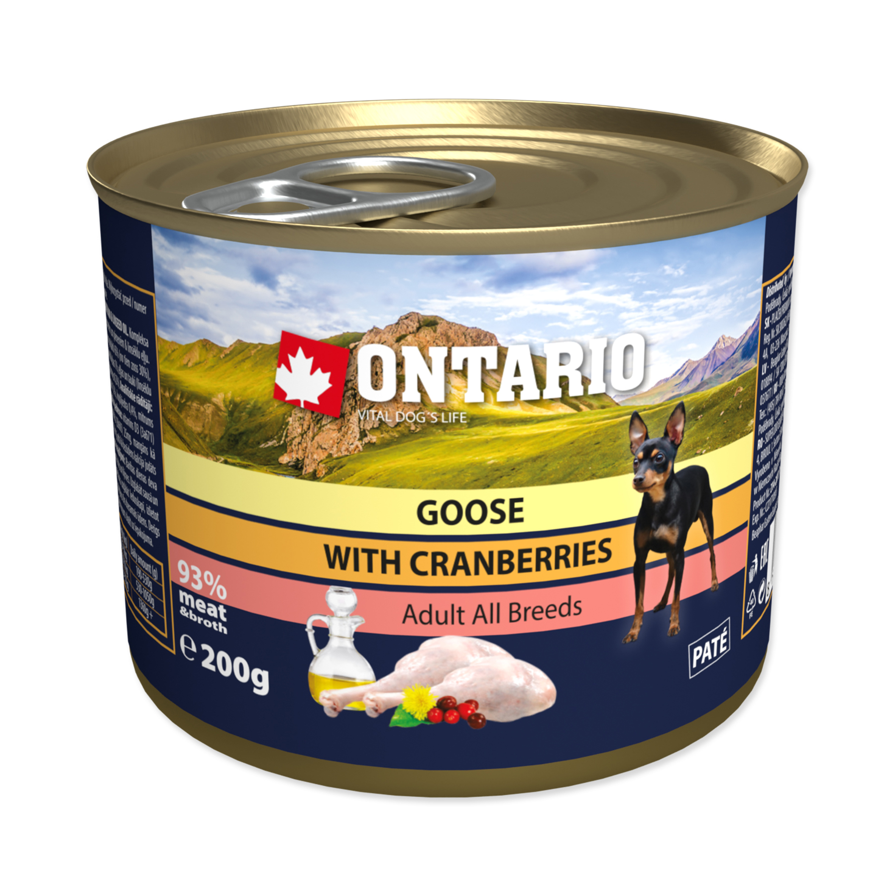 Ontario Husí s brusinkami konzerva 200 g Ontario