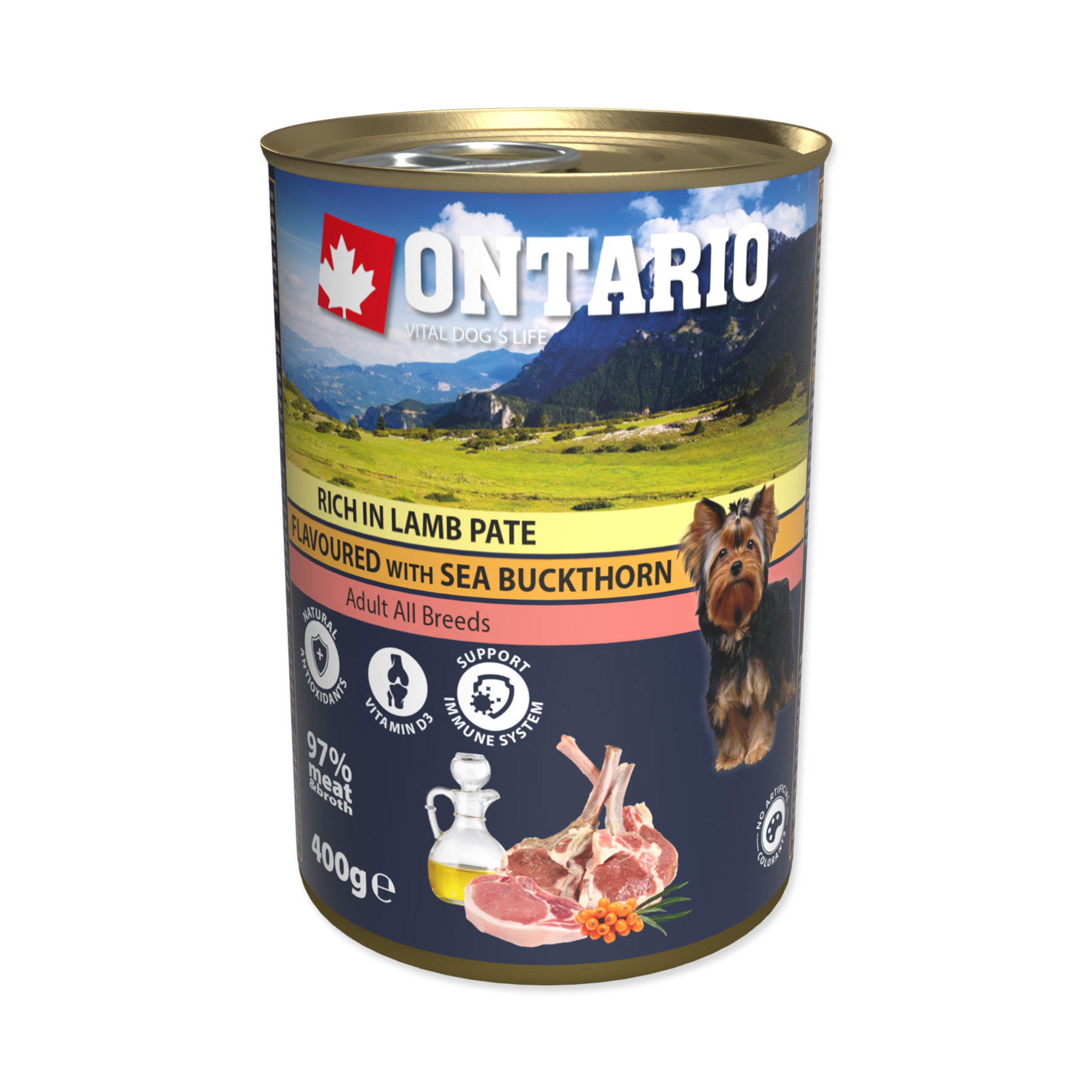 Ontario Jehněcí paté s bylinkami konzerva 400 g Ontario
