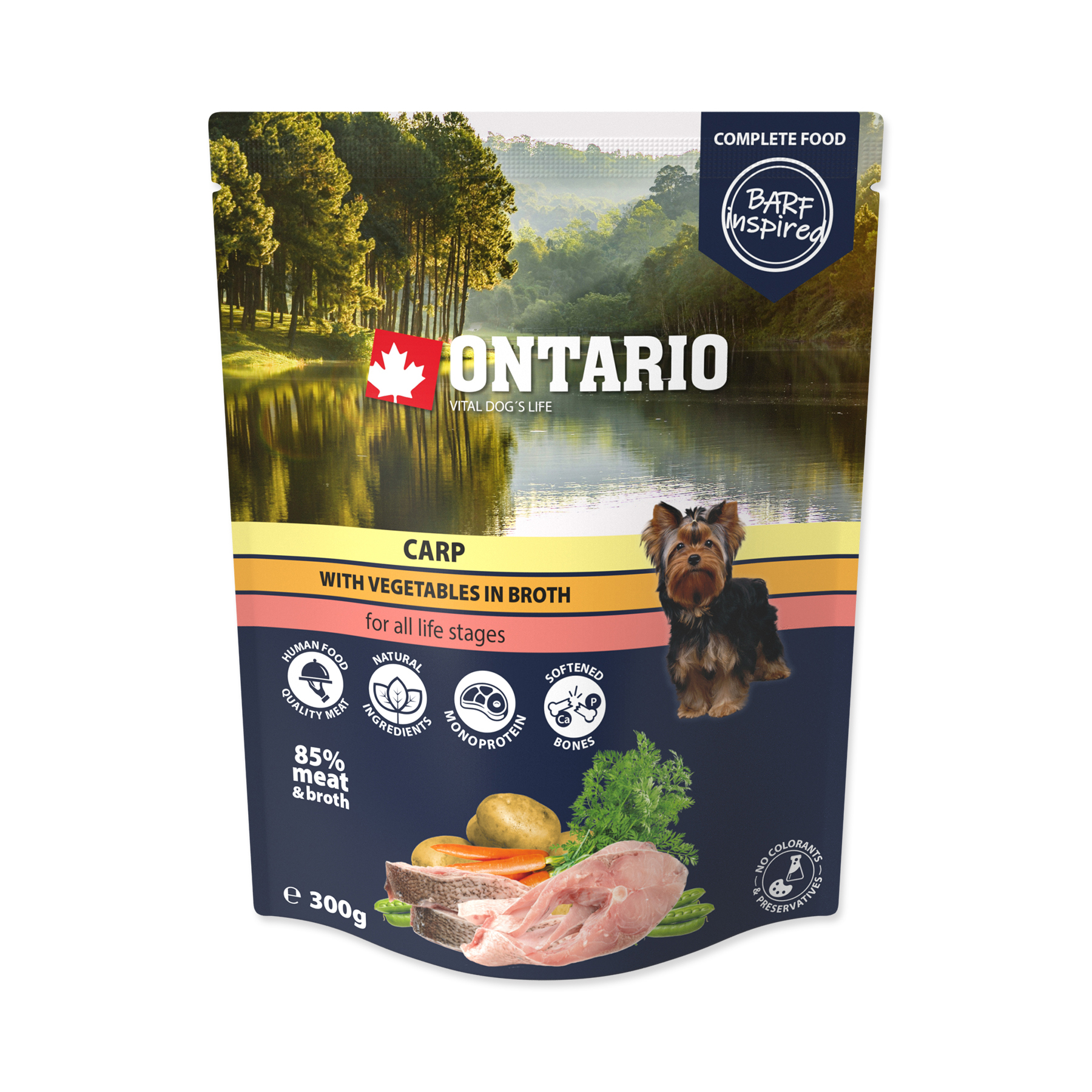 Ontario Kapr se zeleninou ve vývaru kapsička 300 g Ontario