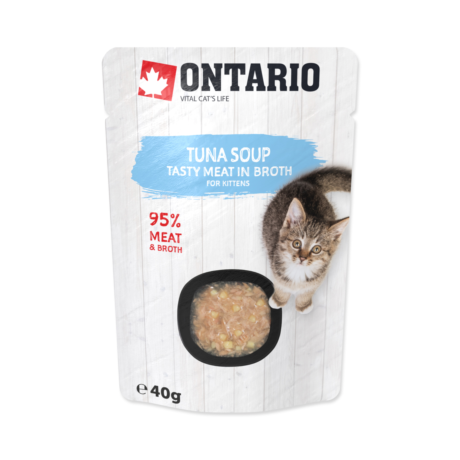 Ontario Kitten Polévka tuňák kapsička 40 g Ontario