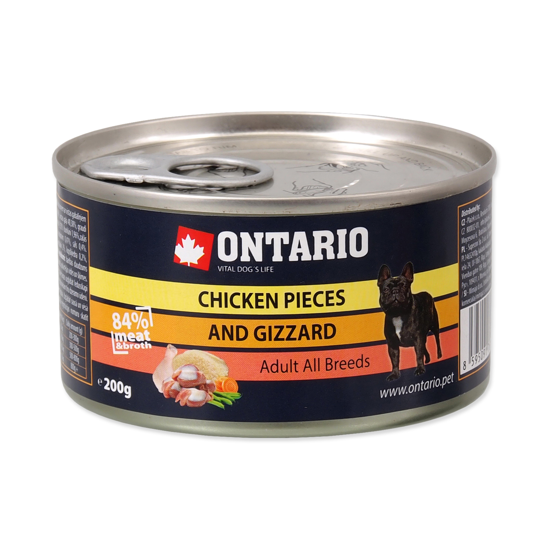 Ontario Kuřecí kousky a žaludky konzerva 200 g Ontario