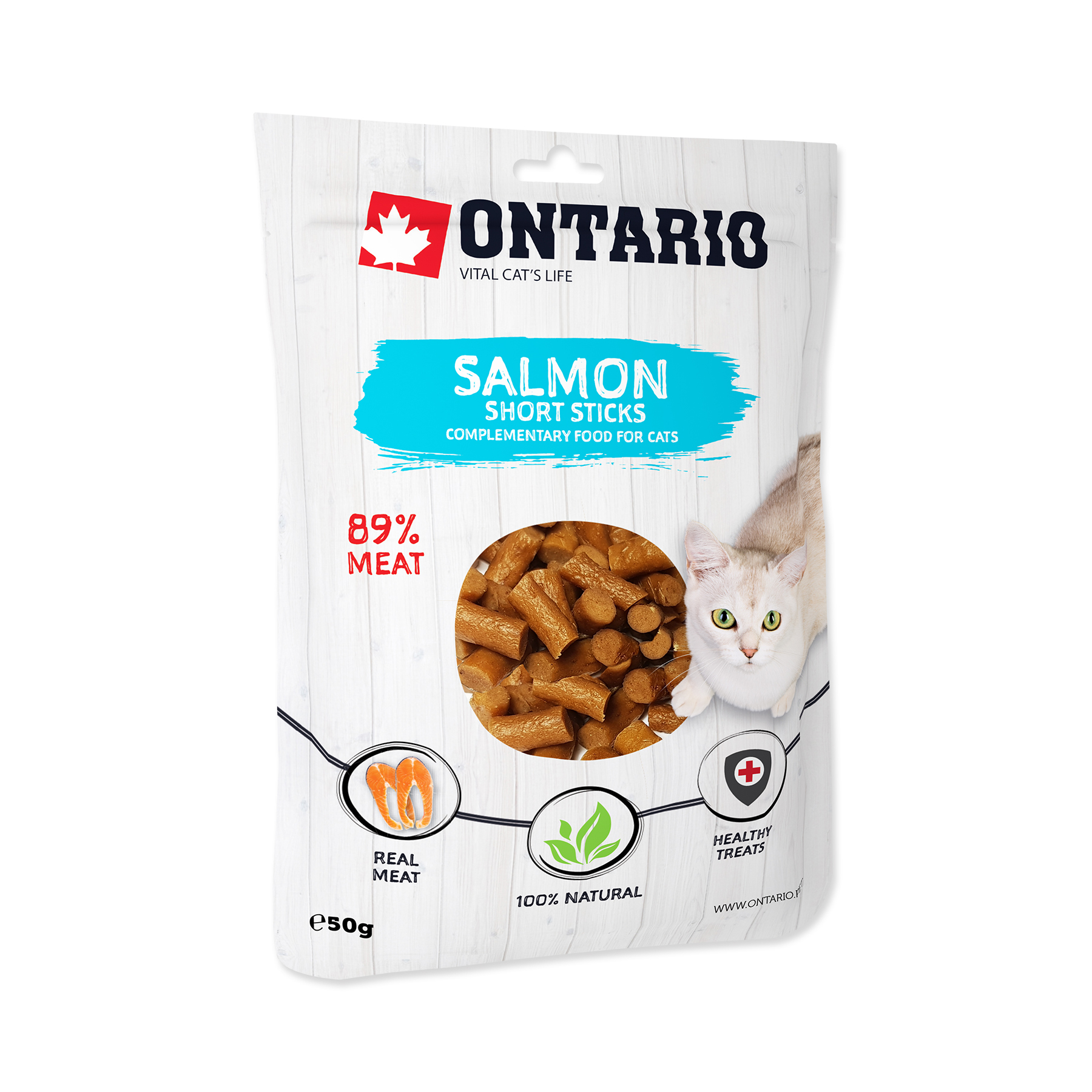 Ontario Lososové krátké tyčinky 50 g Ontario