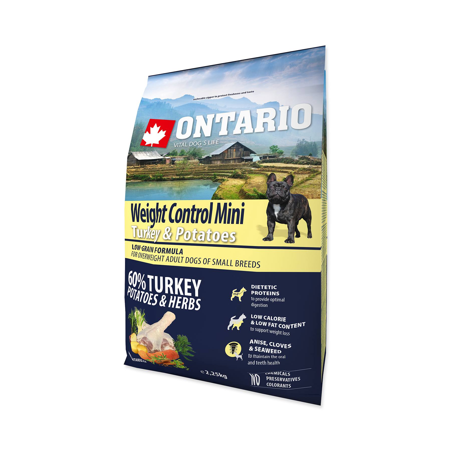 Ontario Mini Weight Control Turkey&Potatoes granule 2