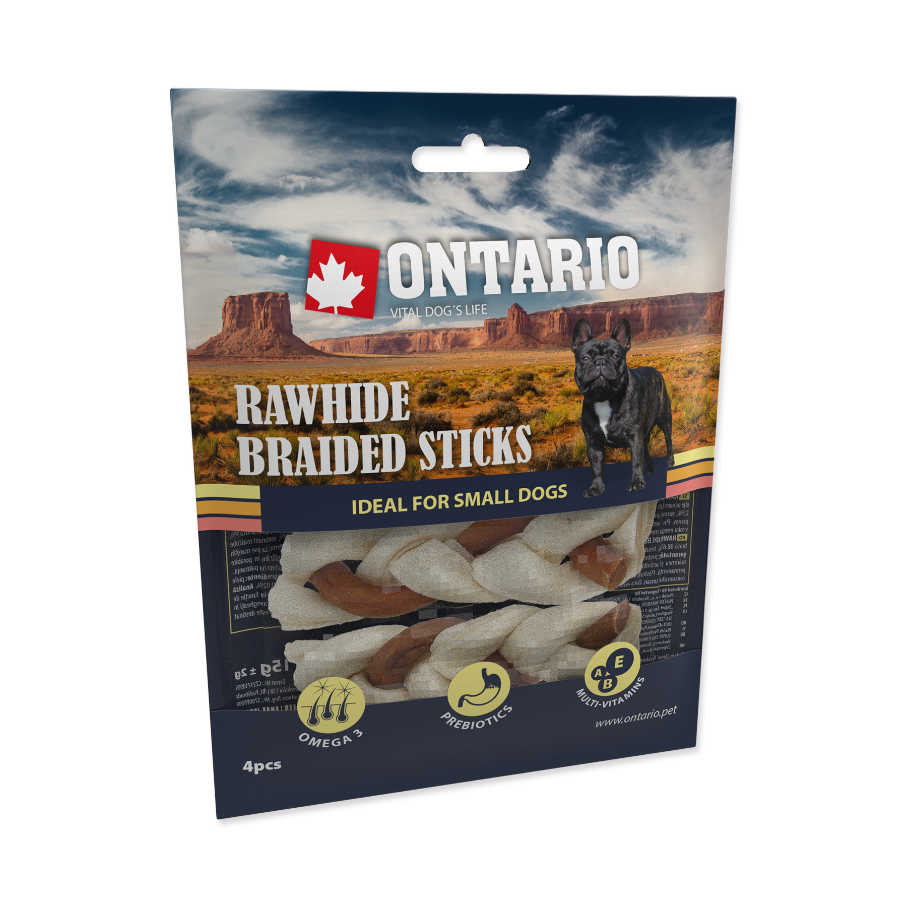 Ontario Pletené tyčinky ze surové kůže 7
