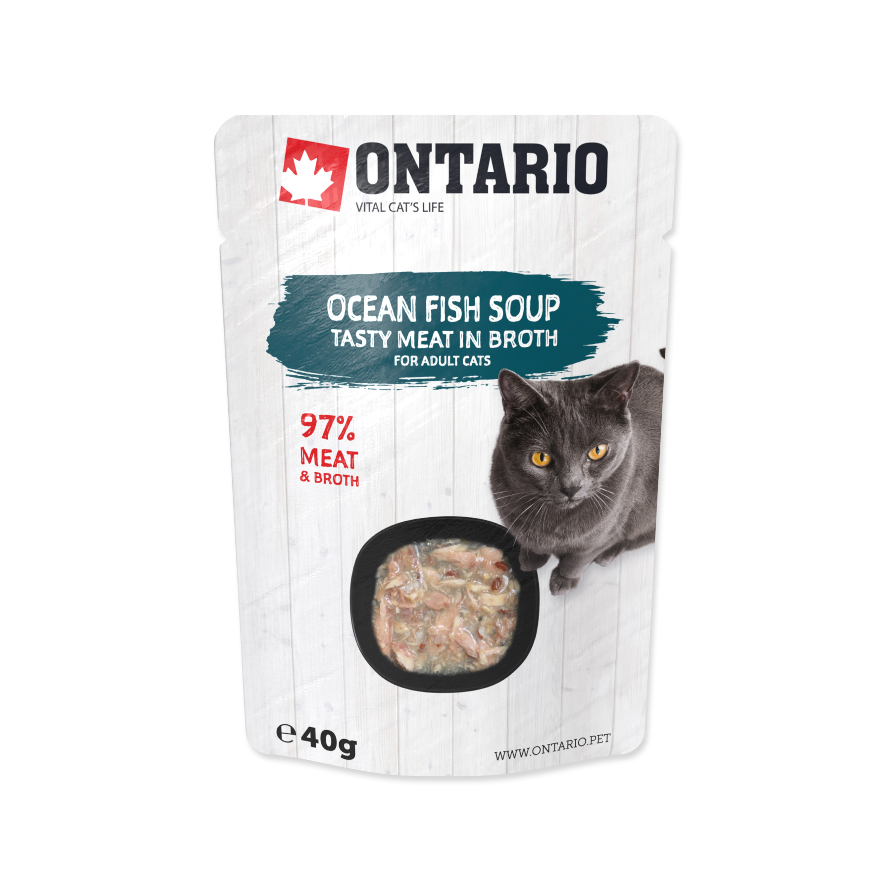 Ontario Polévka mořské ryby kapsička 40 g Ontario