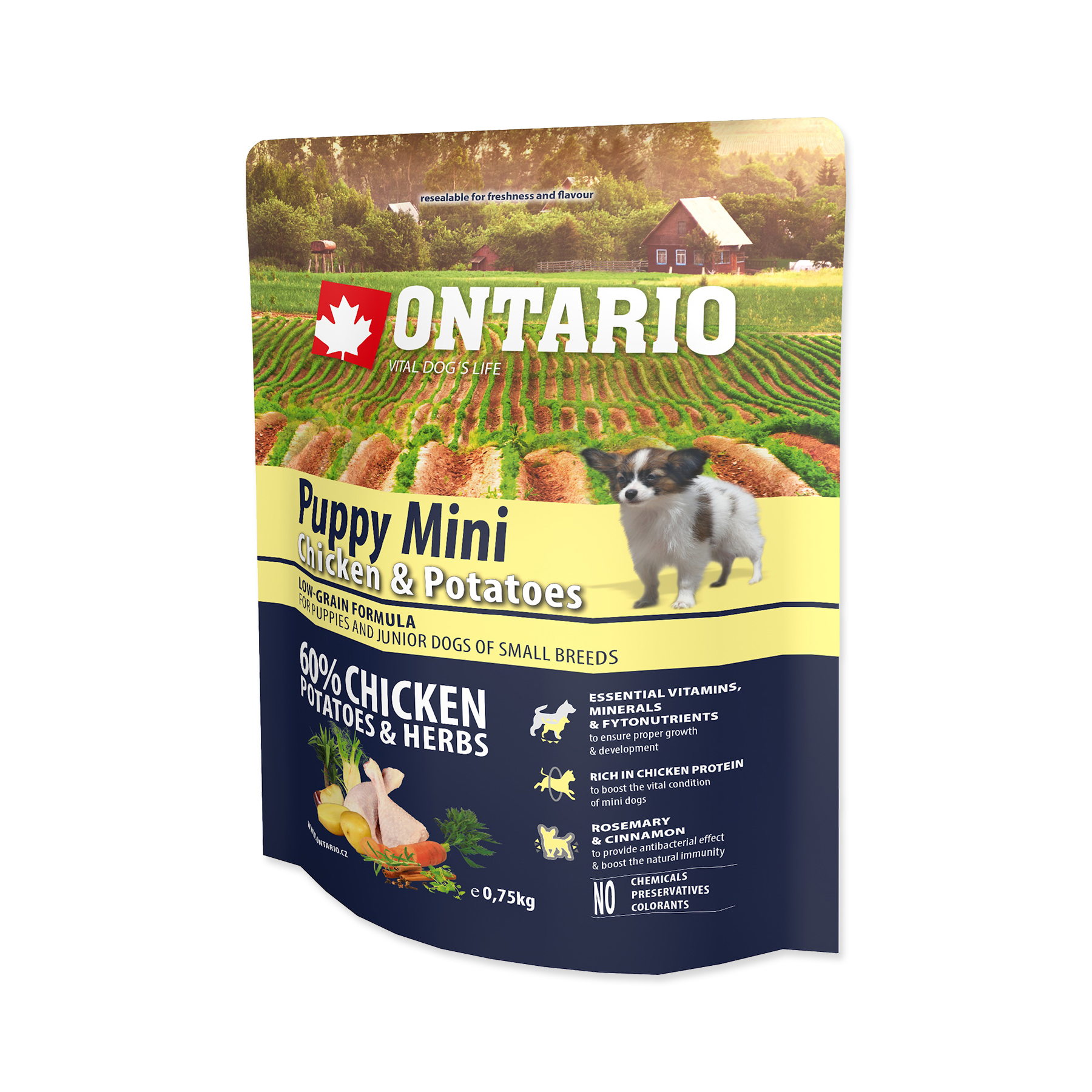 Ontario Puppy Mini Chicken&Potatoes granule 0