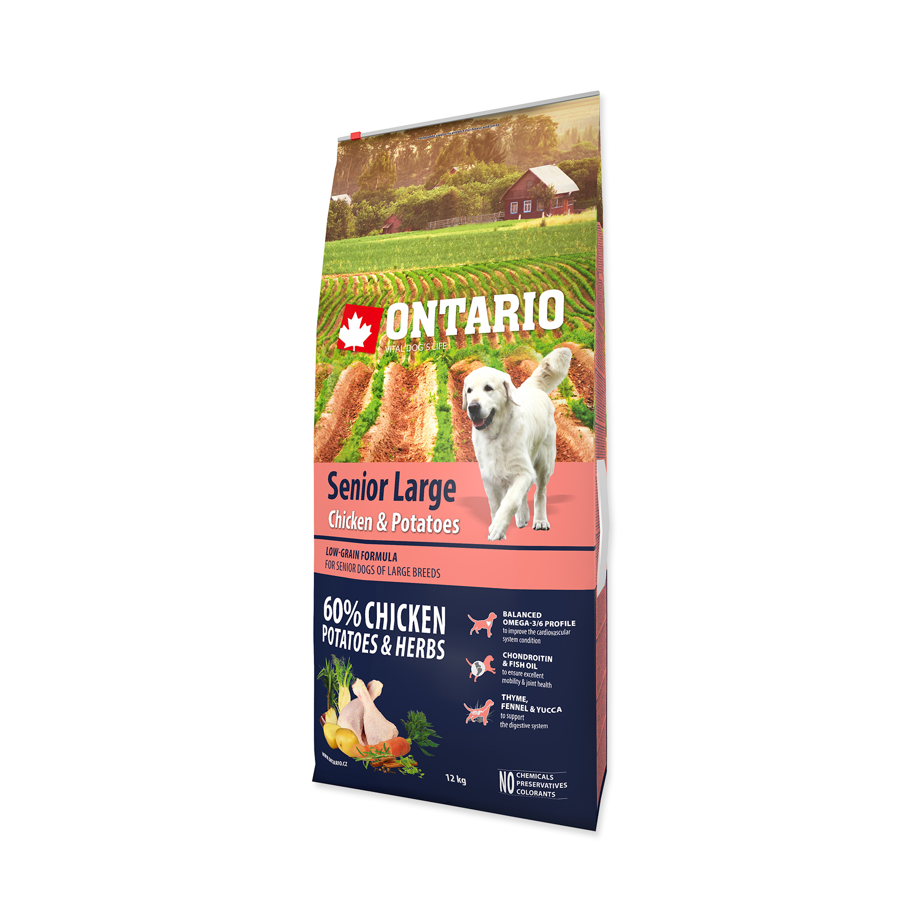 Ontario Senior Large Chicken&Potatoes granule 12 kg Ontario