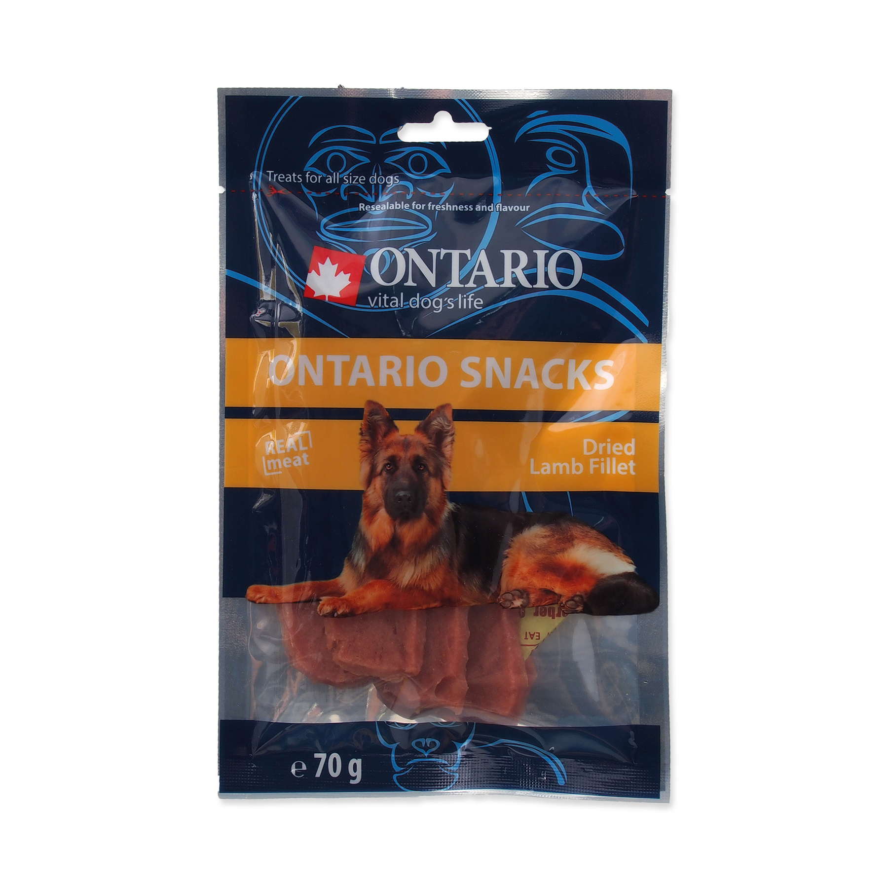 Ontario Sušené jehněčí plátky 70 g Ontario