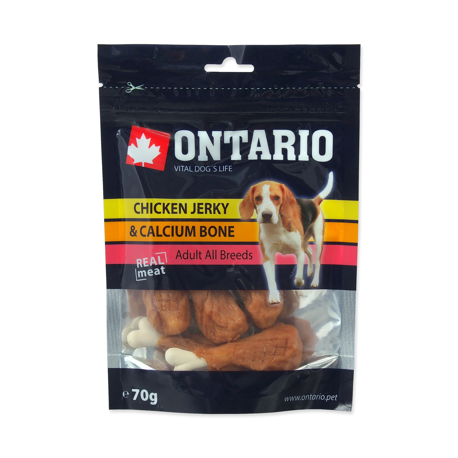 Ontario Vápníková kost s kuřecím 70 g Ontario