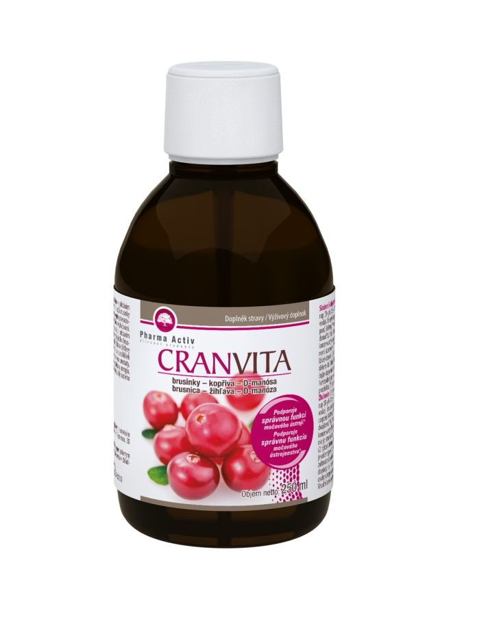 Pharma Activ CRANVITA brusinky kopřiva D-manósa 250 ml Pharma Activ