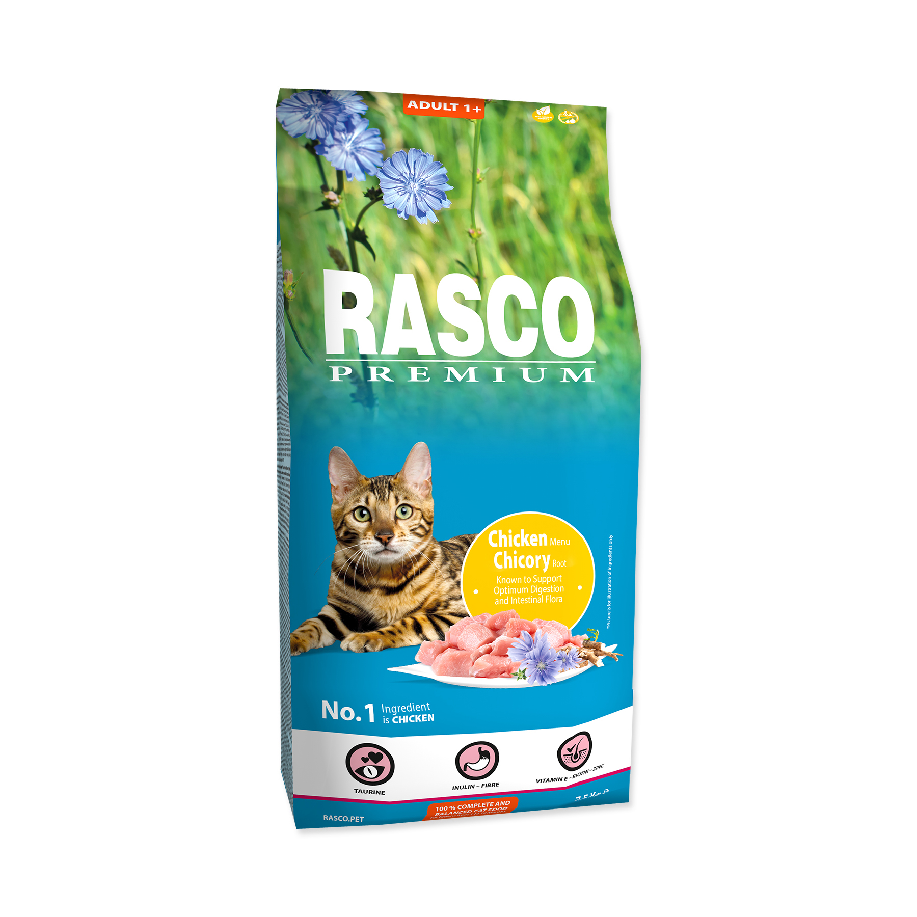 Rasco Premium Adult Kuřecí s kořenem čekanky granule 7