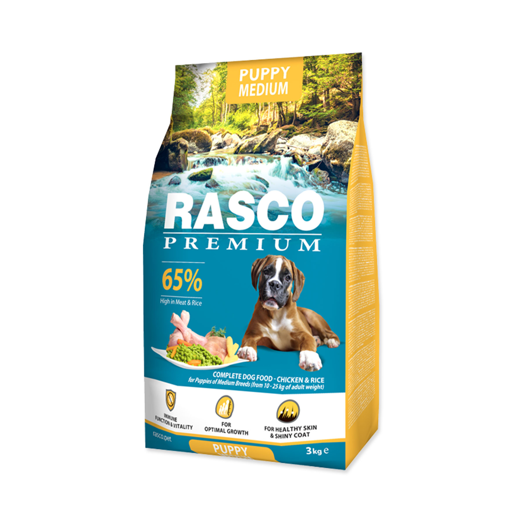 Rasco Premium Puppy Medium Kuře s rýží granule 3 kg Rasco Premium
