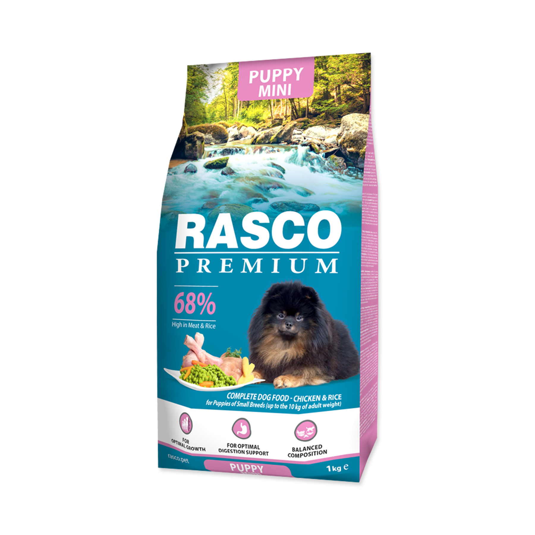 Rasco Premium Puppy Mini Kuře s rýží granule 1 kg Rasco Premium