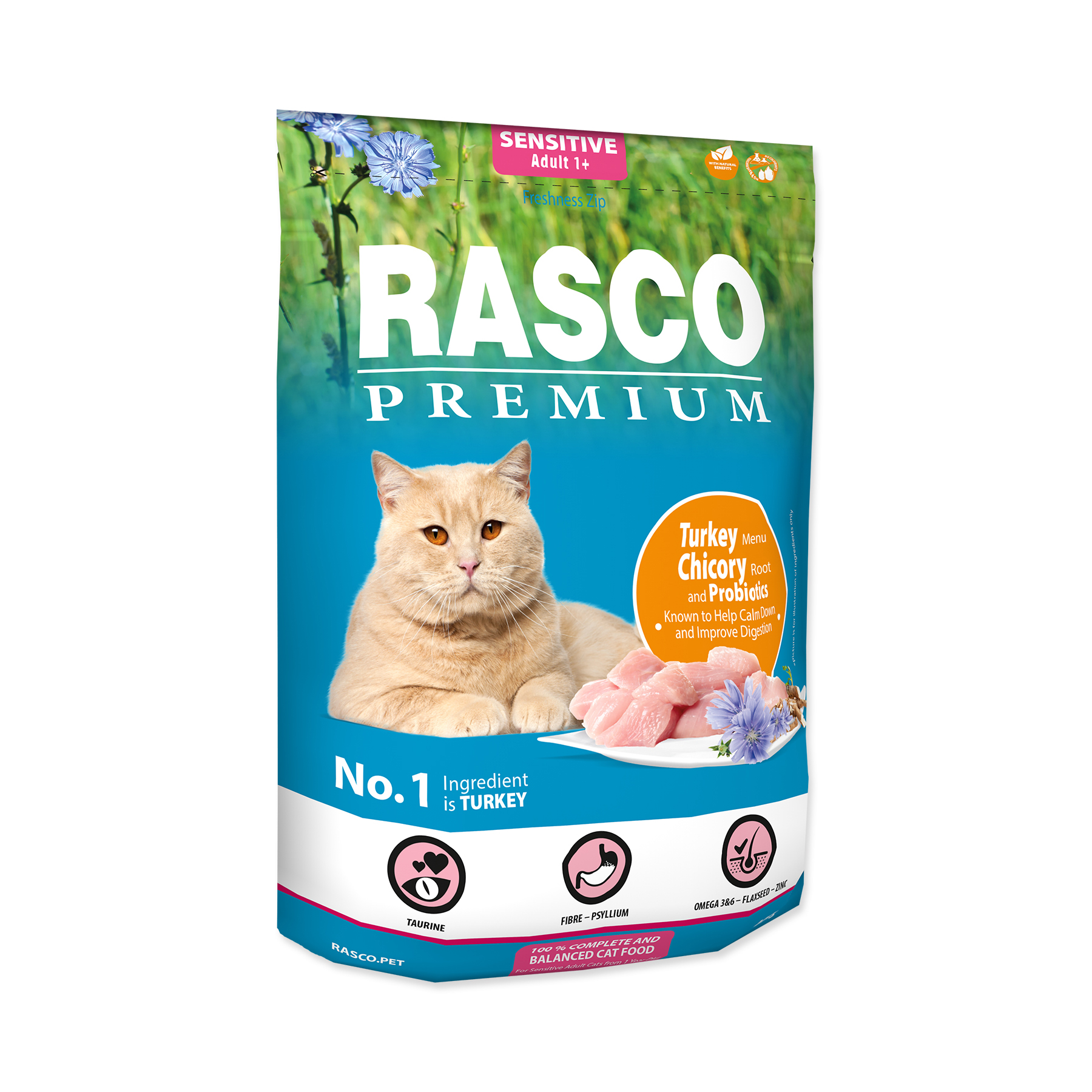 Rasco Premium Sensitive Krůtí s probiotiky granule 400 g Rasco Premium