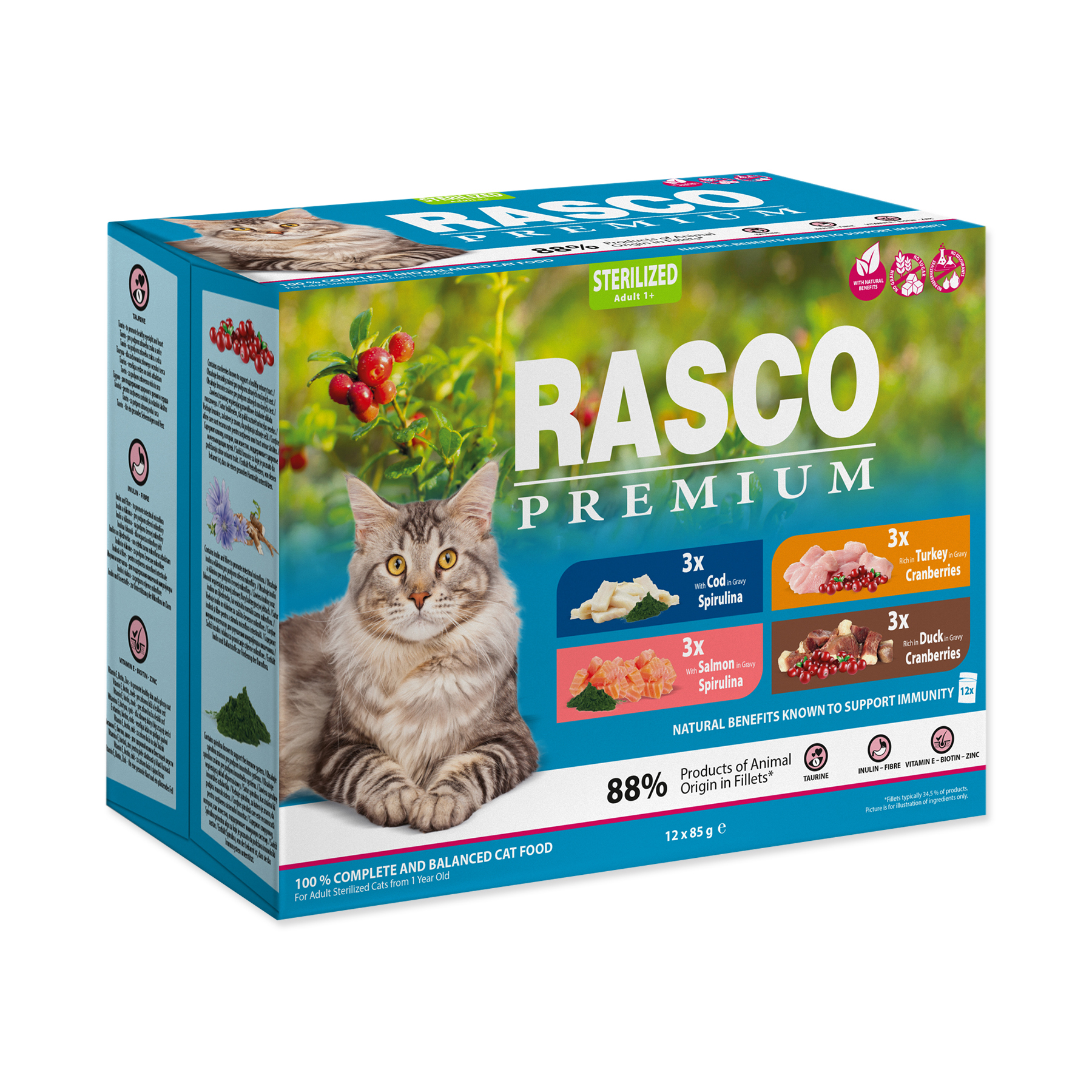 Rasco Premium Sterilized multipack kapsičky 12x85 g Rasco Premium
