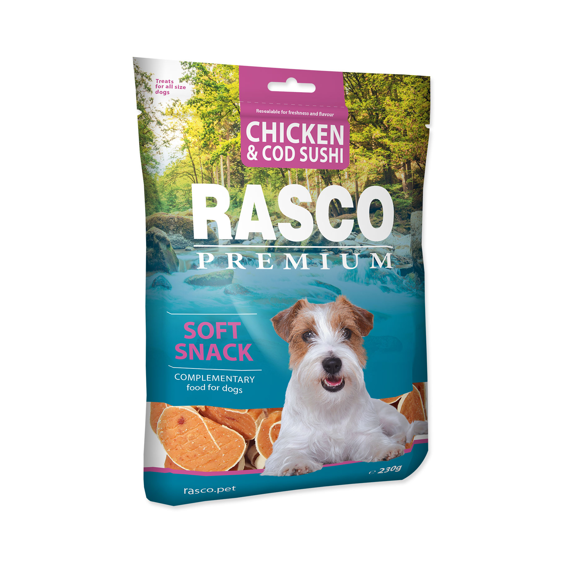 Rasco Premium Sushi z kuřete a tresky 230 g Rasco Premium