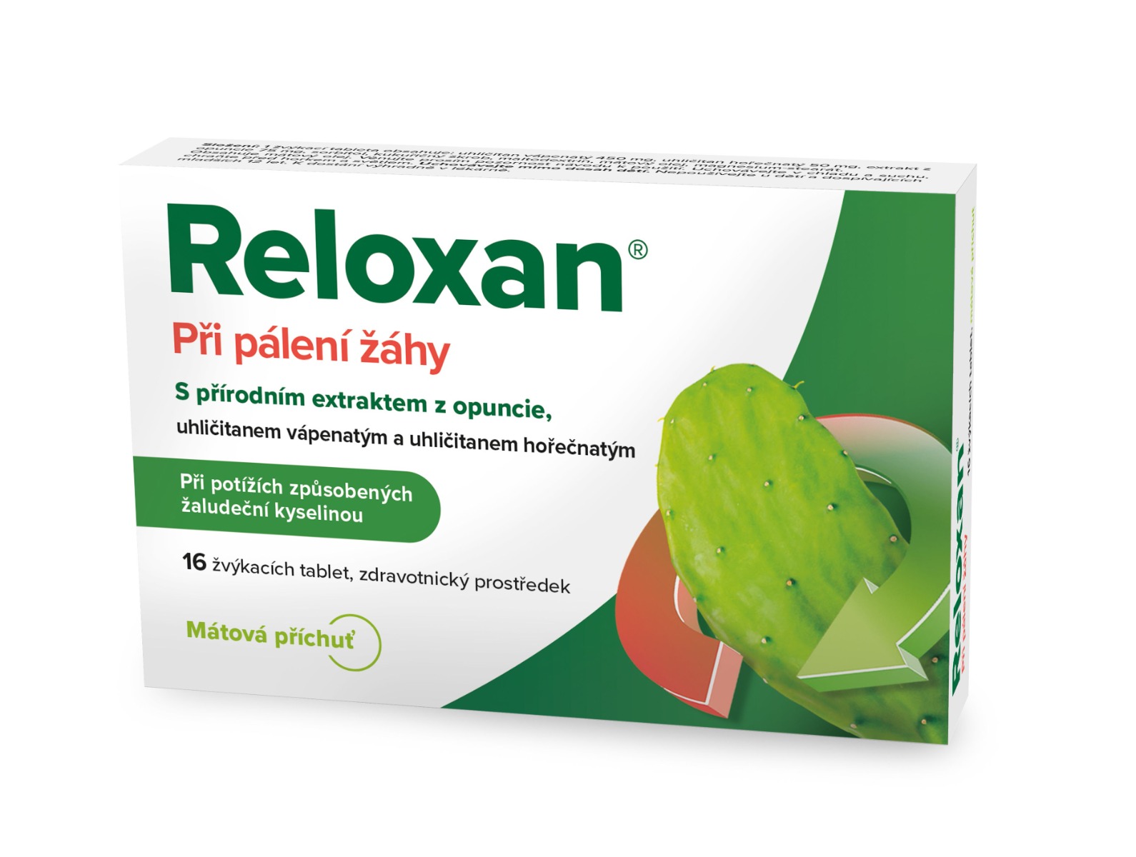 Reloxan Mint 16 žvýkacích tablet Reloxan
