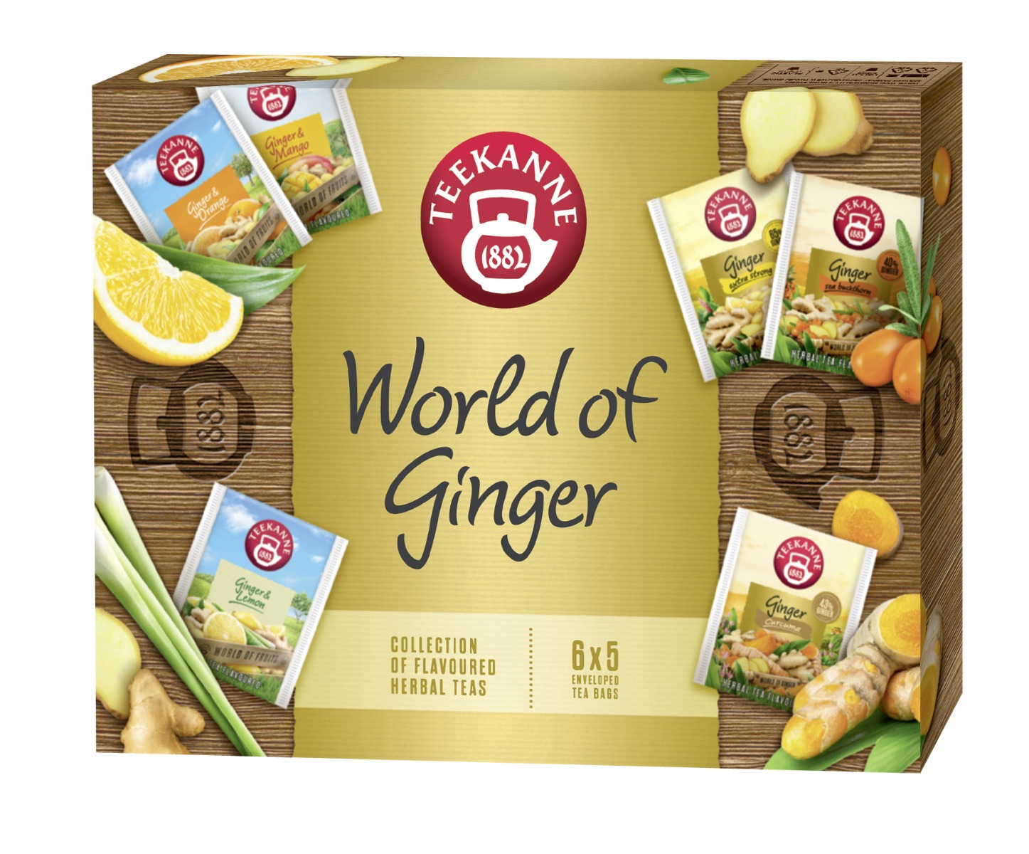 Teekanne World of Ginger collection porcované čaje 6x5 ks Teekanne