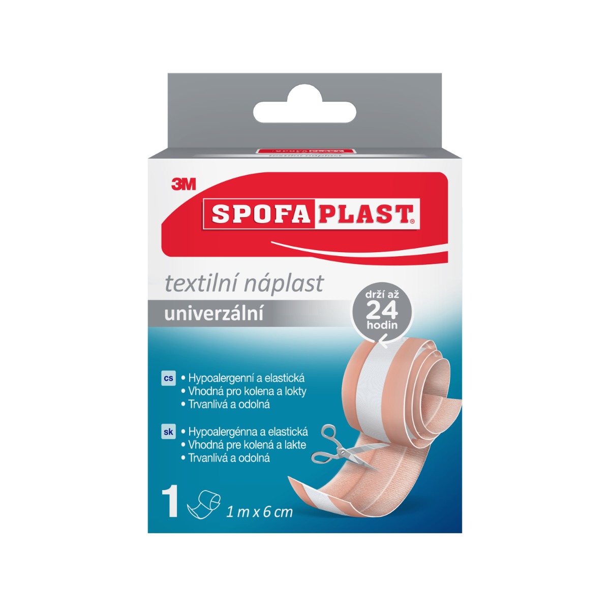 3M Spofaplast 154 Textilní elastická náplast 1 m x 6 cm 1 ks 3M