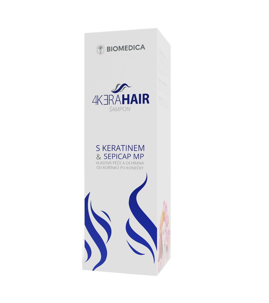 Biomedica 4KERAHAIR Šampon s keratinem 210 ml Biomedica