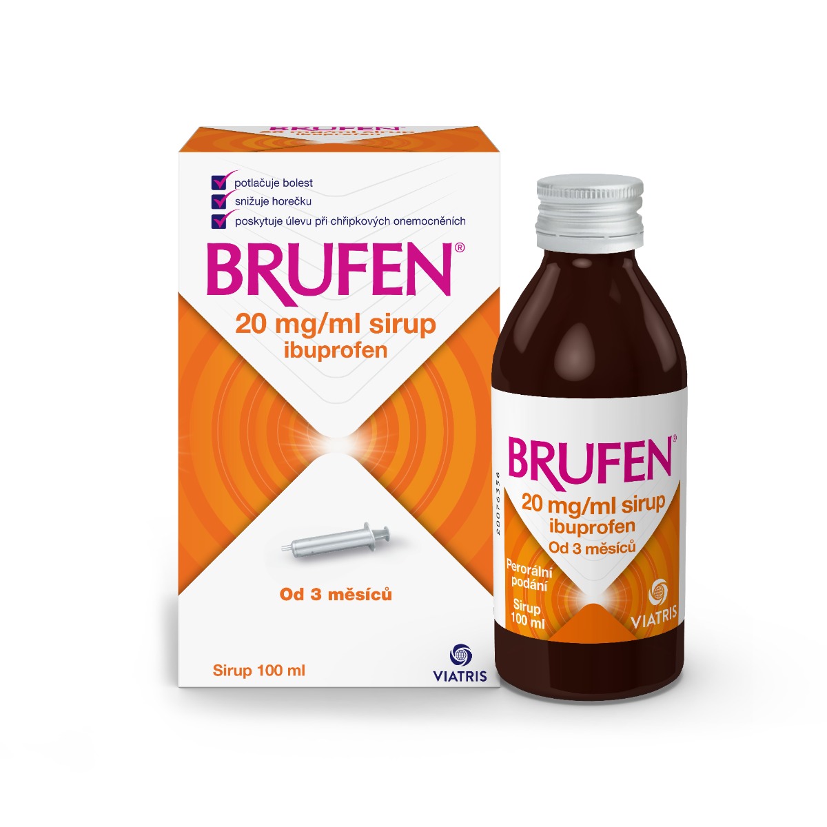 Brufen 20 mg/ml sirup 100 ml Brufen