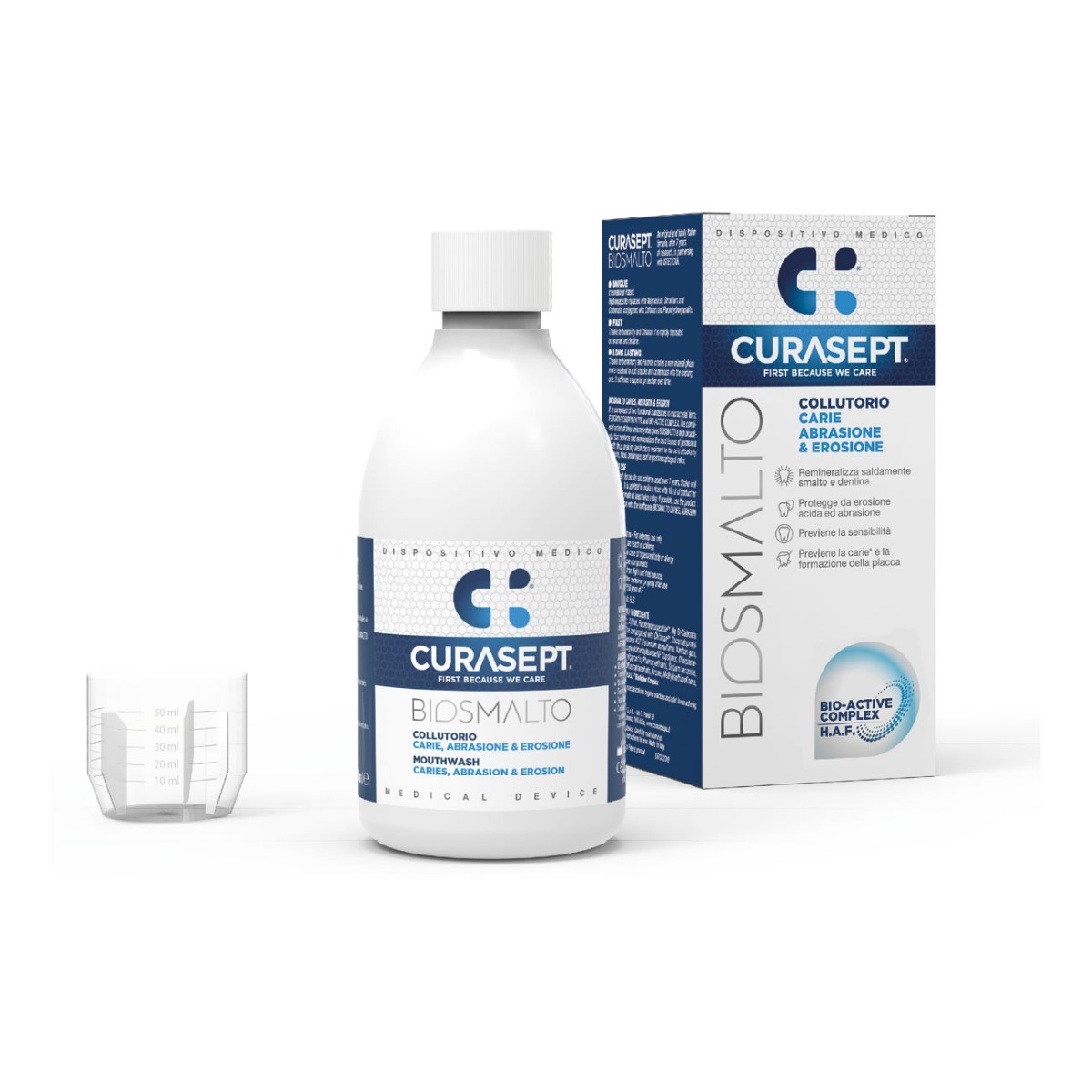 CURASEPT BIOSMALTO Caries Abraze&Eroze ústní voda 300 ml CURASEPT