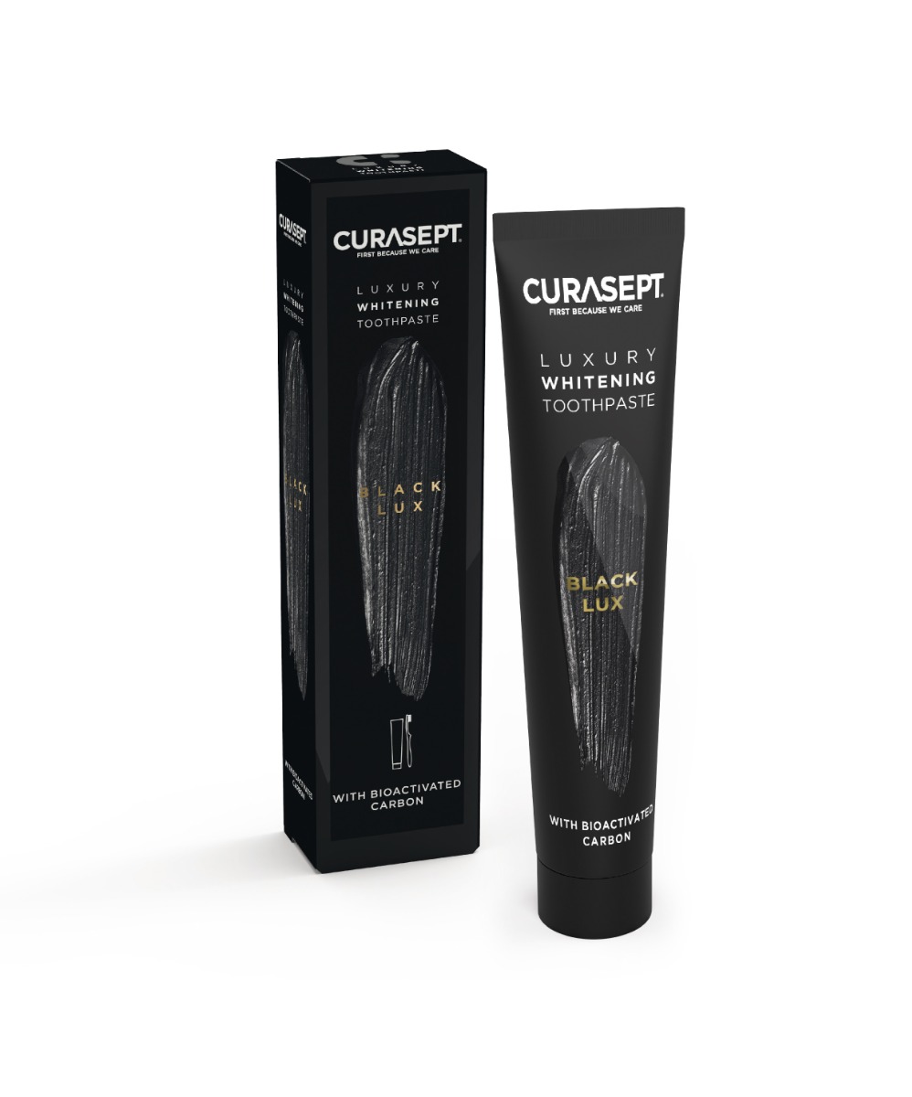 CURASEPT LUXURY BLACK bělicí zubní pasta 75 ml CURASEPT