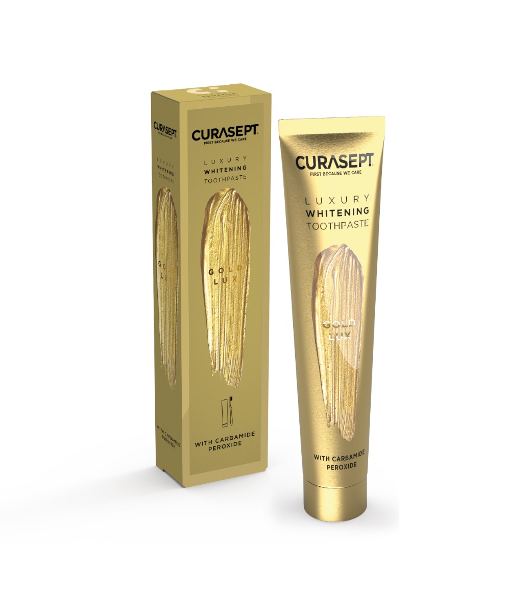 CURASEPT LUXURY GOLD bělicí zubní pasta 75 ml CURASEPT