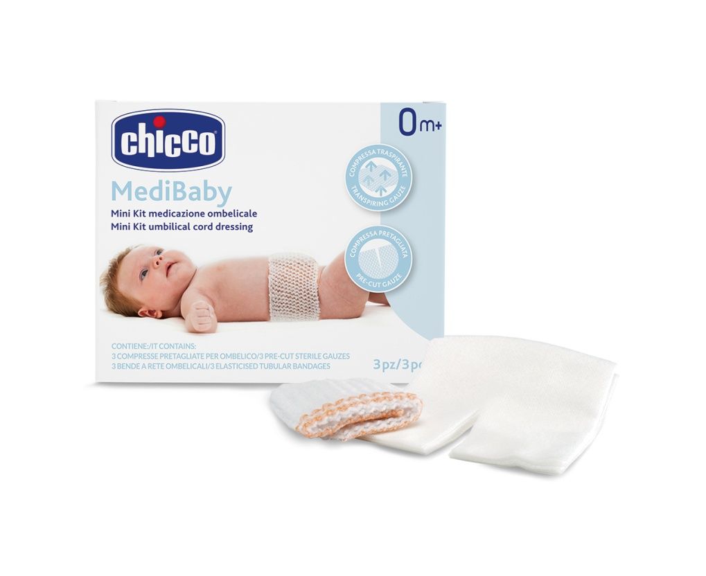 Chicco Medibaby Set na ošetření pupečníku 3 ks Chicco