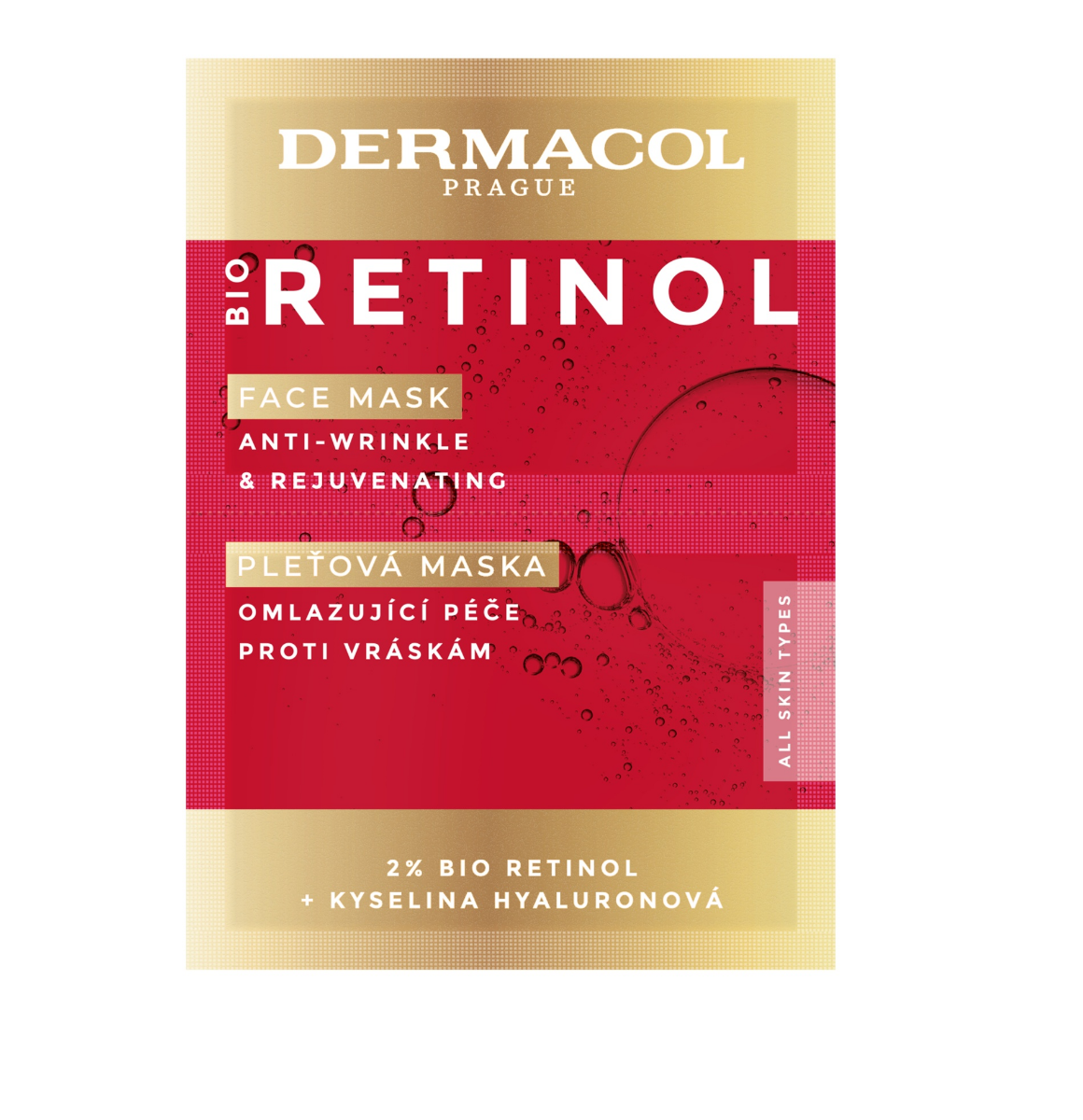 Dermacol Bio Retinol pleťová maska 2x8 ml Dermacol