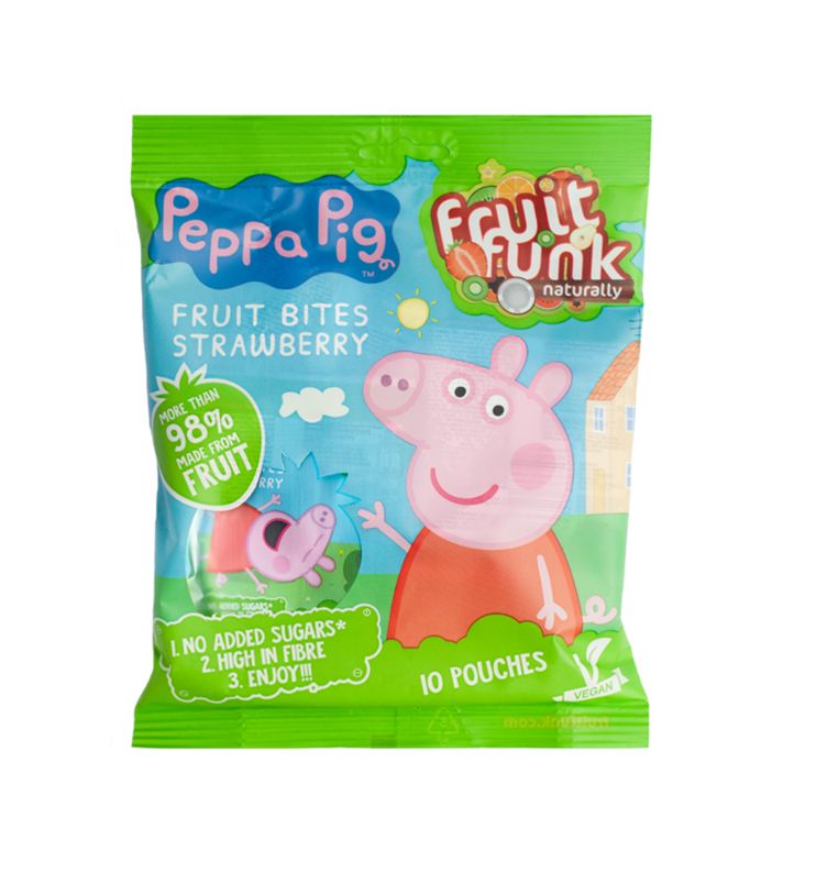 Fruitfunk Multibag Prasátko Pepa jahodové kousky 100 g Fruitfunk