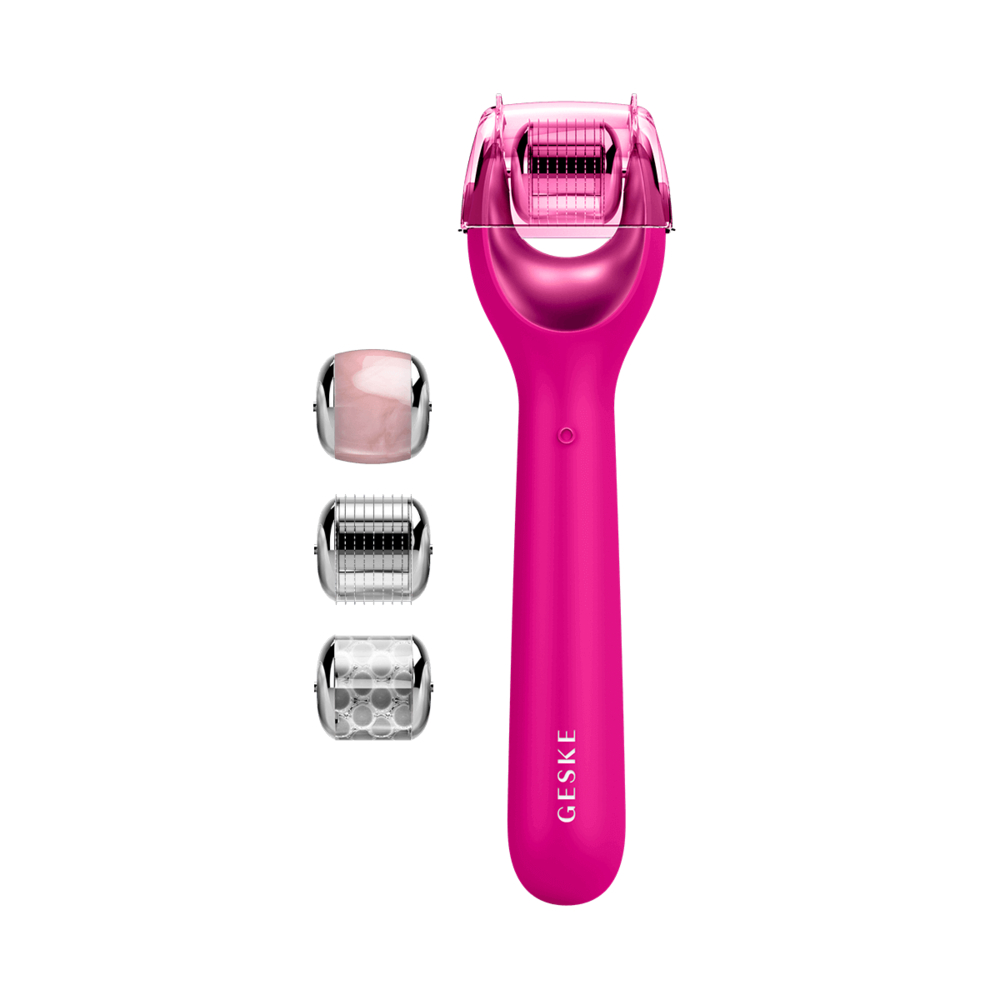 GESKE MicroNeedle Face Roller 9in1 masážní váleček s mikrojehličkami magenta GESKE