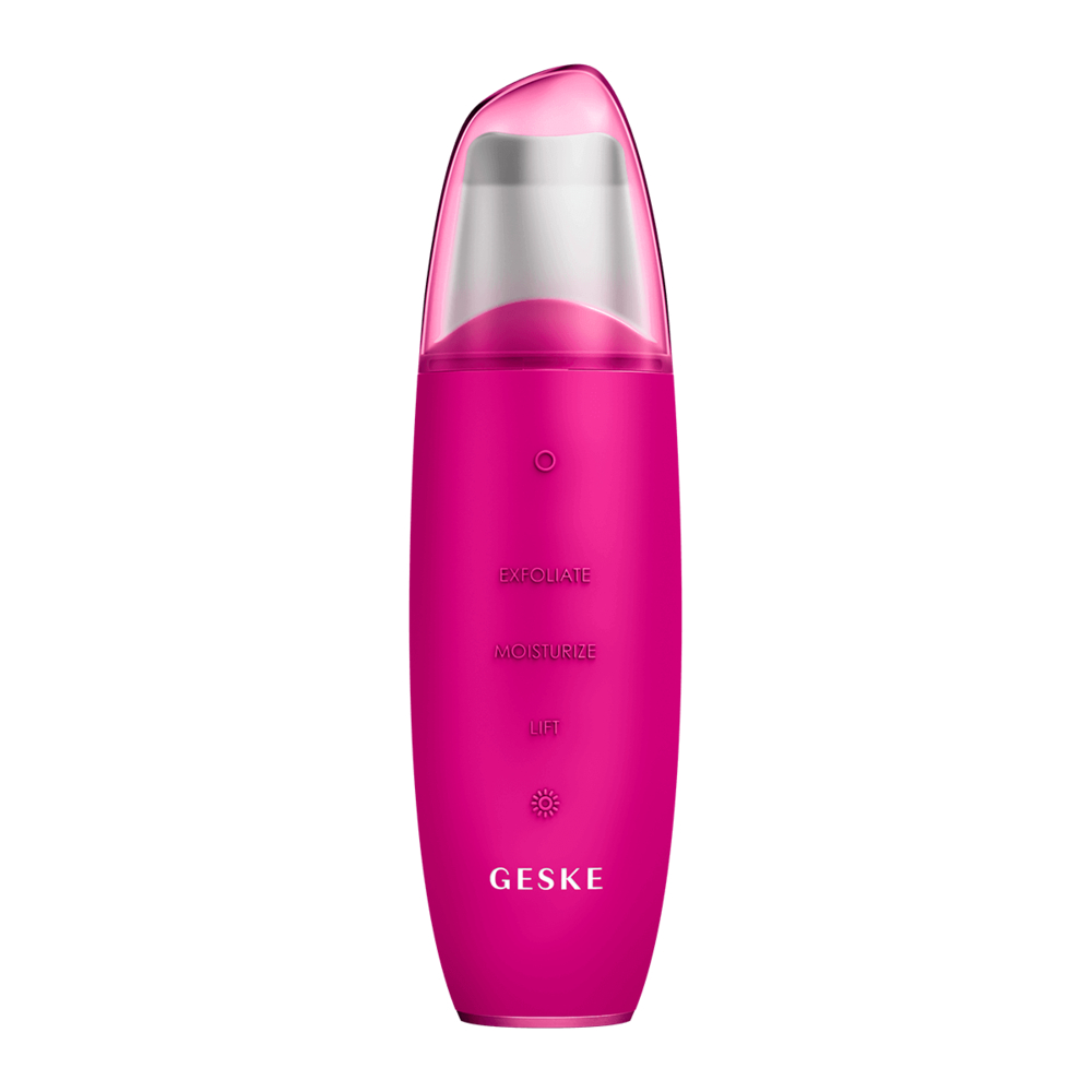 GESKE Microcurrent Skin Scrubber&Blackhead Remover 9in1 ultrazvuková špachtle magenta GESKE