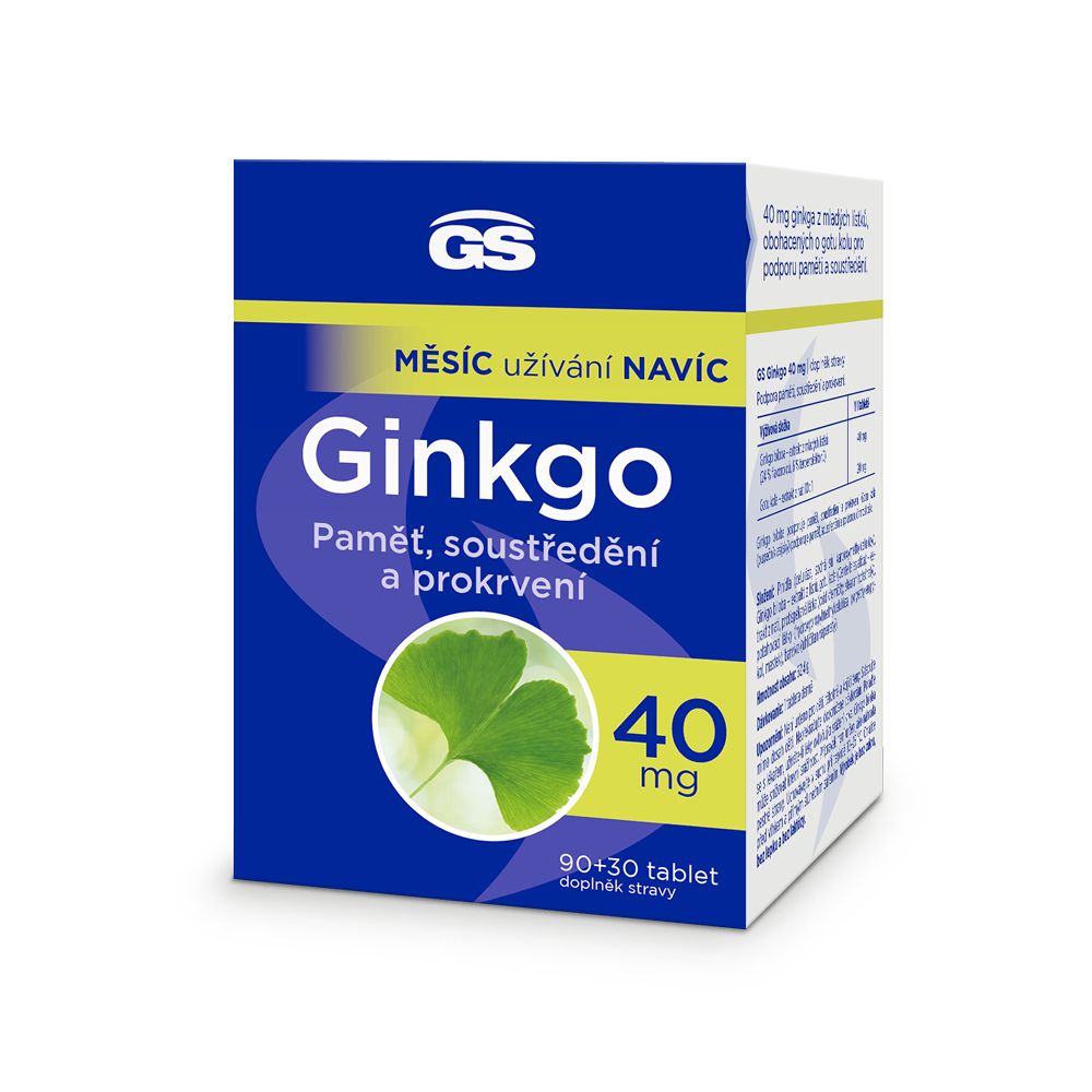 GS Ginkgo 40 mg 90+30 tablet GS