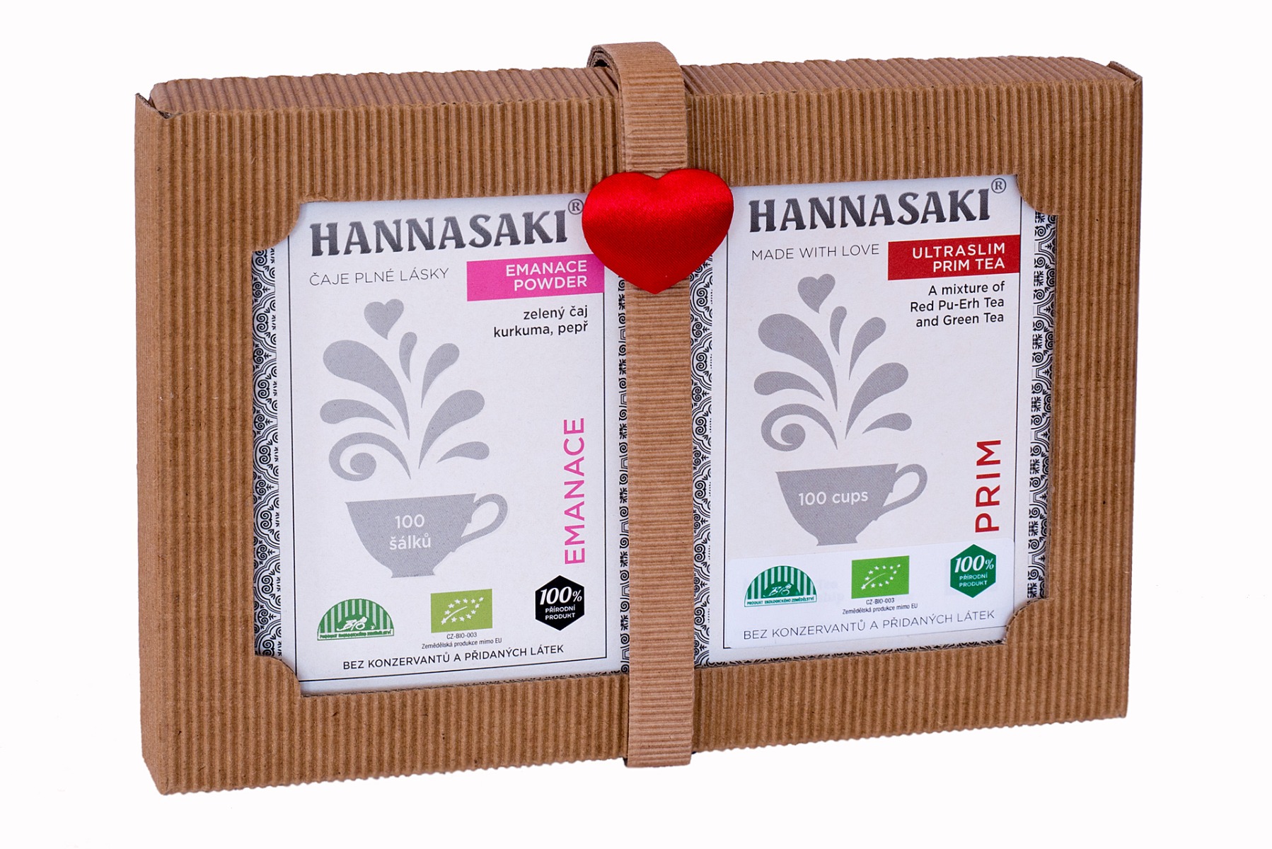 Hannasaki V kondici po celý rok set BIO čajů 2x50 g Hannasaki