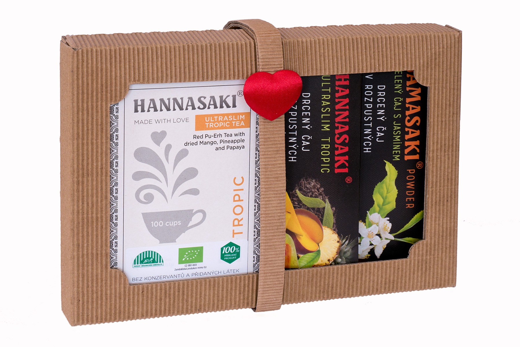 Hannasaki V pohodě doma i na cestách set BIO čajů 70 g + cestovní balení Hannasaki