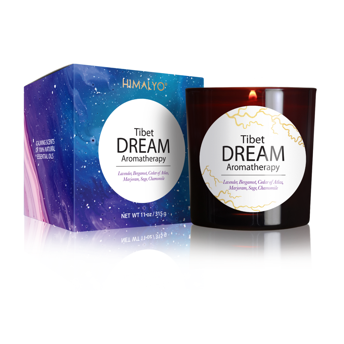 Himalyo Tibet Dream Aromatherapy Svíčka 315 g Himalyo