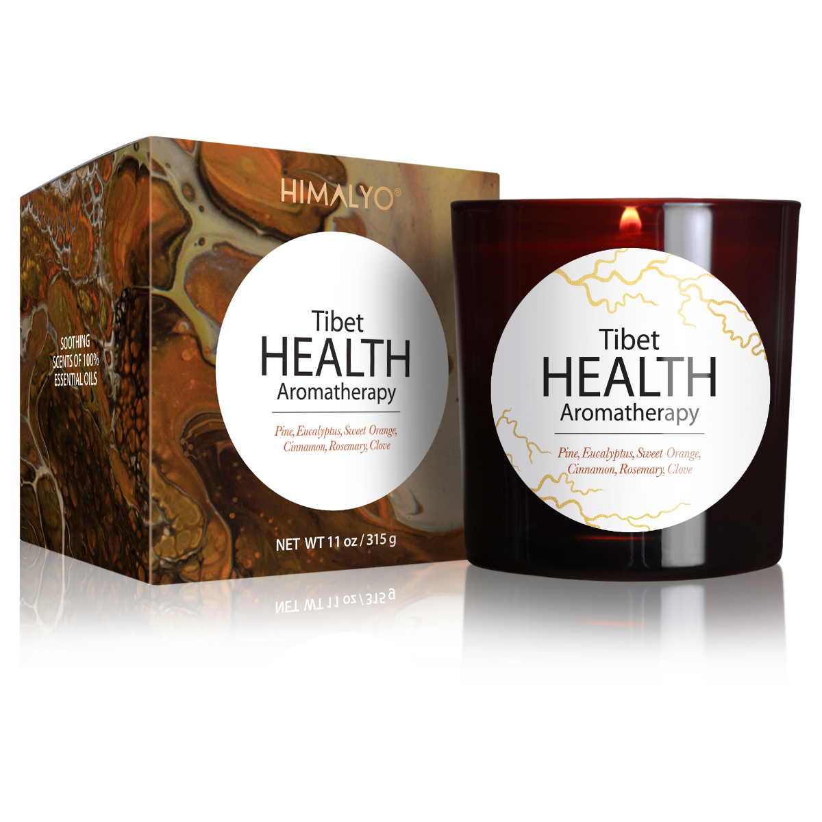 Himalyo Tibet Health Aromatherapy Svíčka 315 g Himalyo