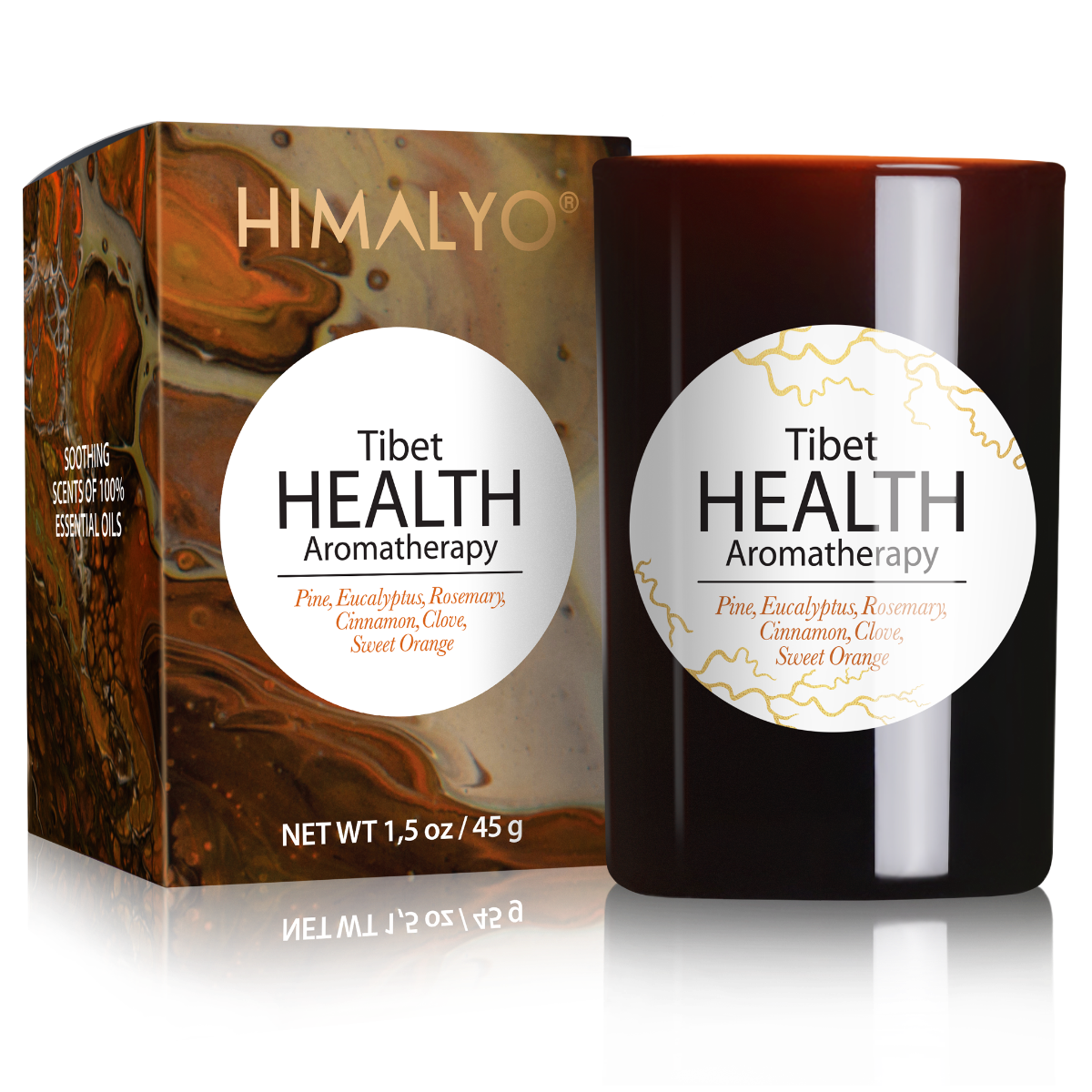 Himalyo Tibet Health Aromatherapy Svíčka 45 g Himalyo