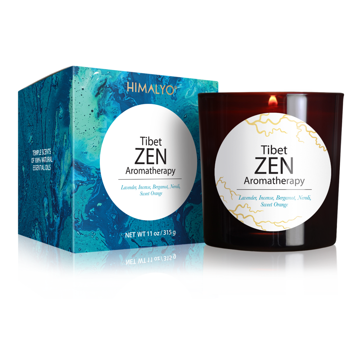 Himalyo Tibet ZEN Aromatherapy Svíčka 315 g Himalyo