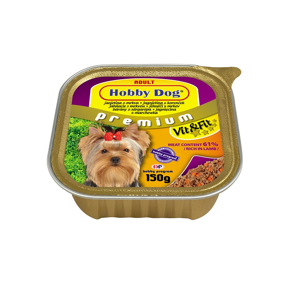 Hobby Dog Jehněčí a mrkev konzerva 150 g Hobby Dog