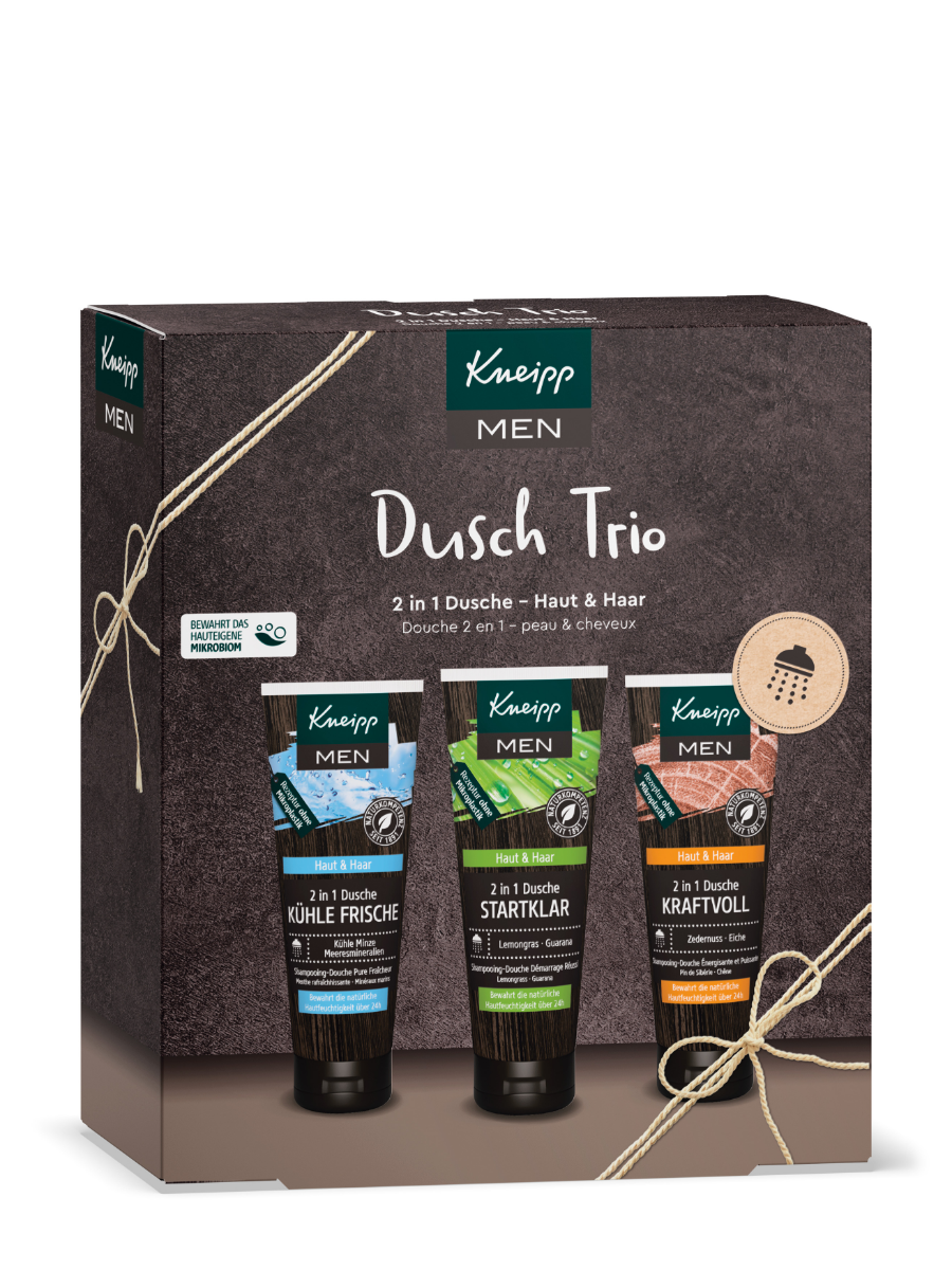 Kneipp Sprchové trio pro muže dárková sada 3x75 ml Kneipp