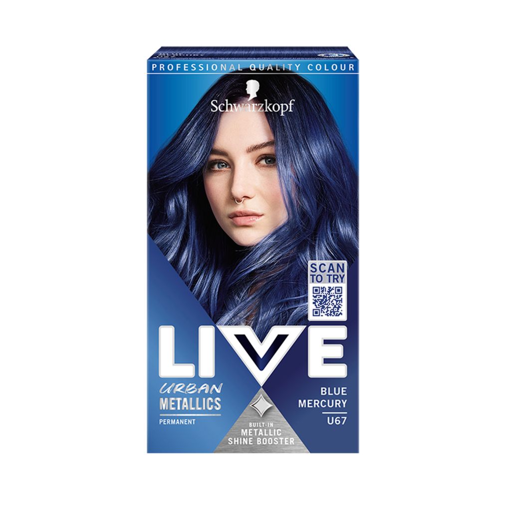 Live Urban Metallics Barva na vlasy U67 metalická modrá 60 ml Live